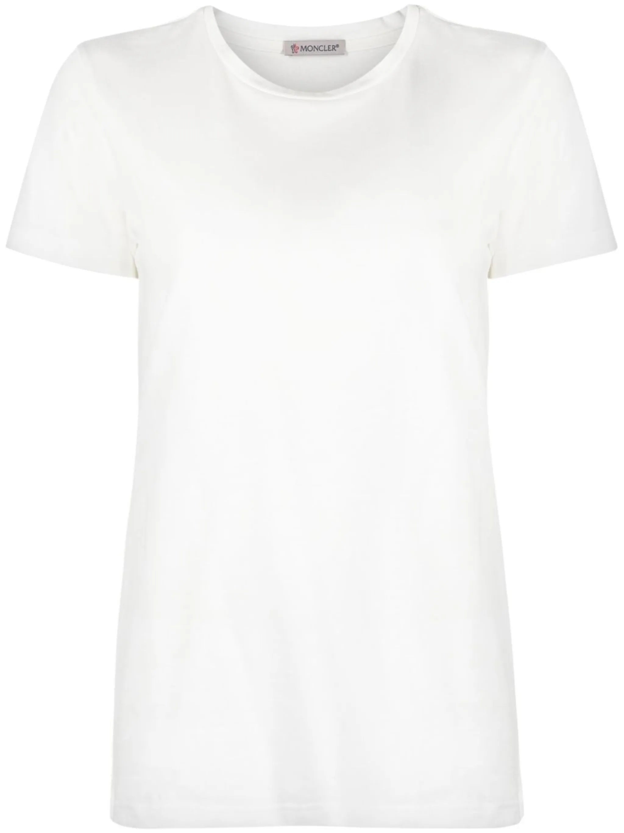 logo-patch ribbed T-shirt