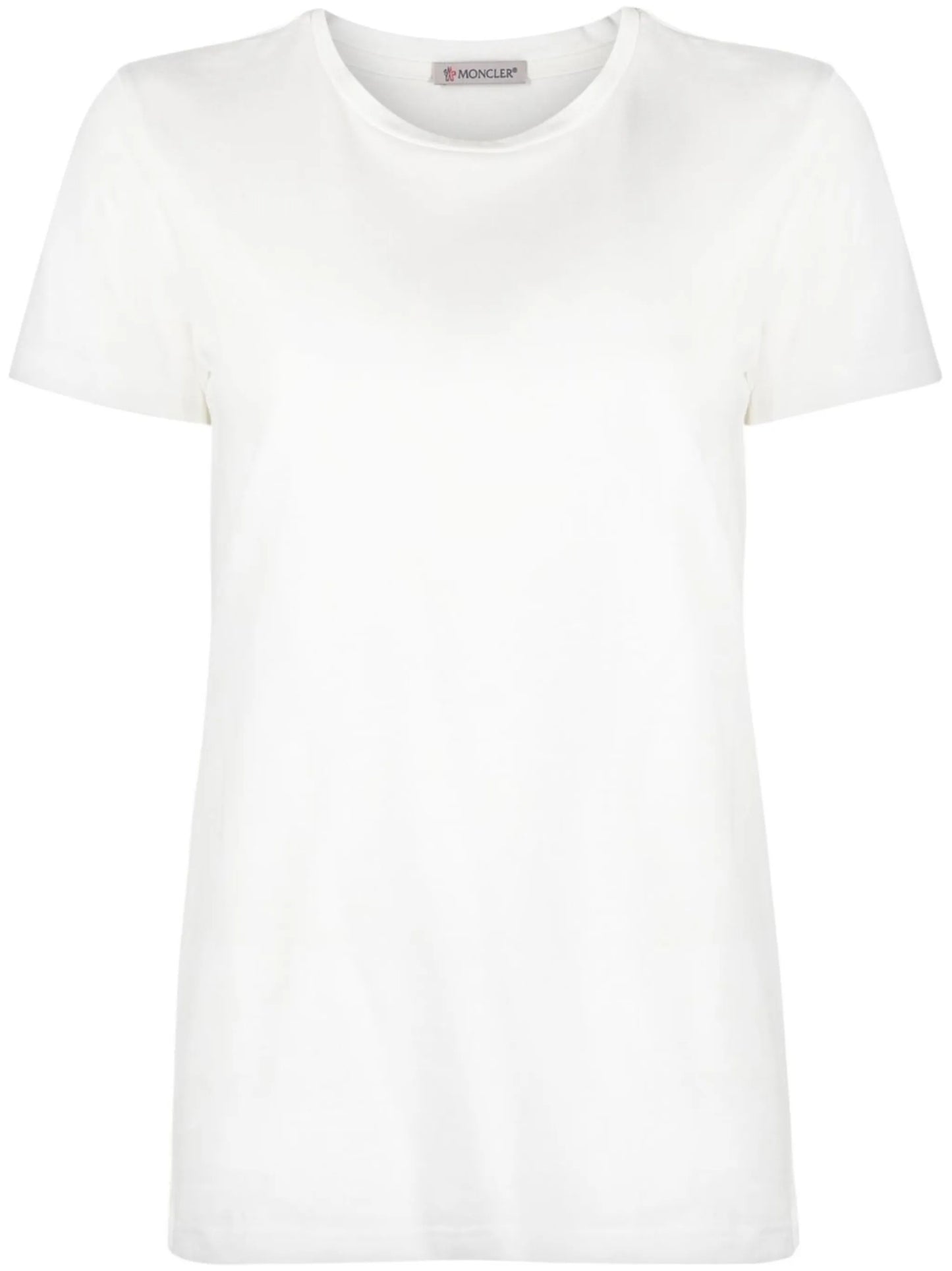 logo-patch ribbed T-shirt