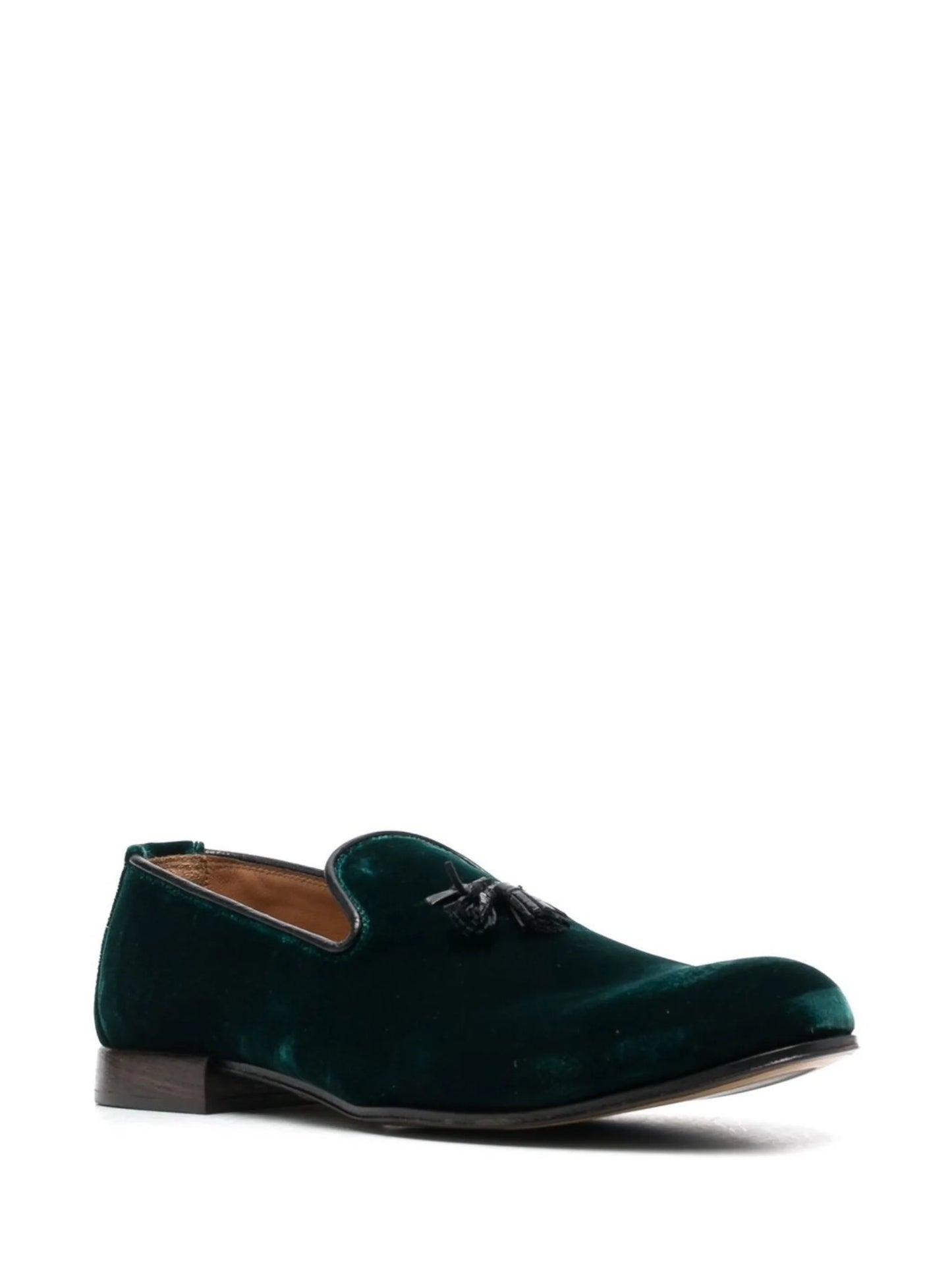 Velvet Nicholas tassel-detail slippers