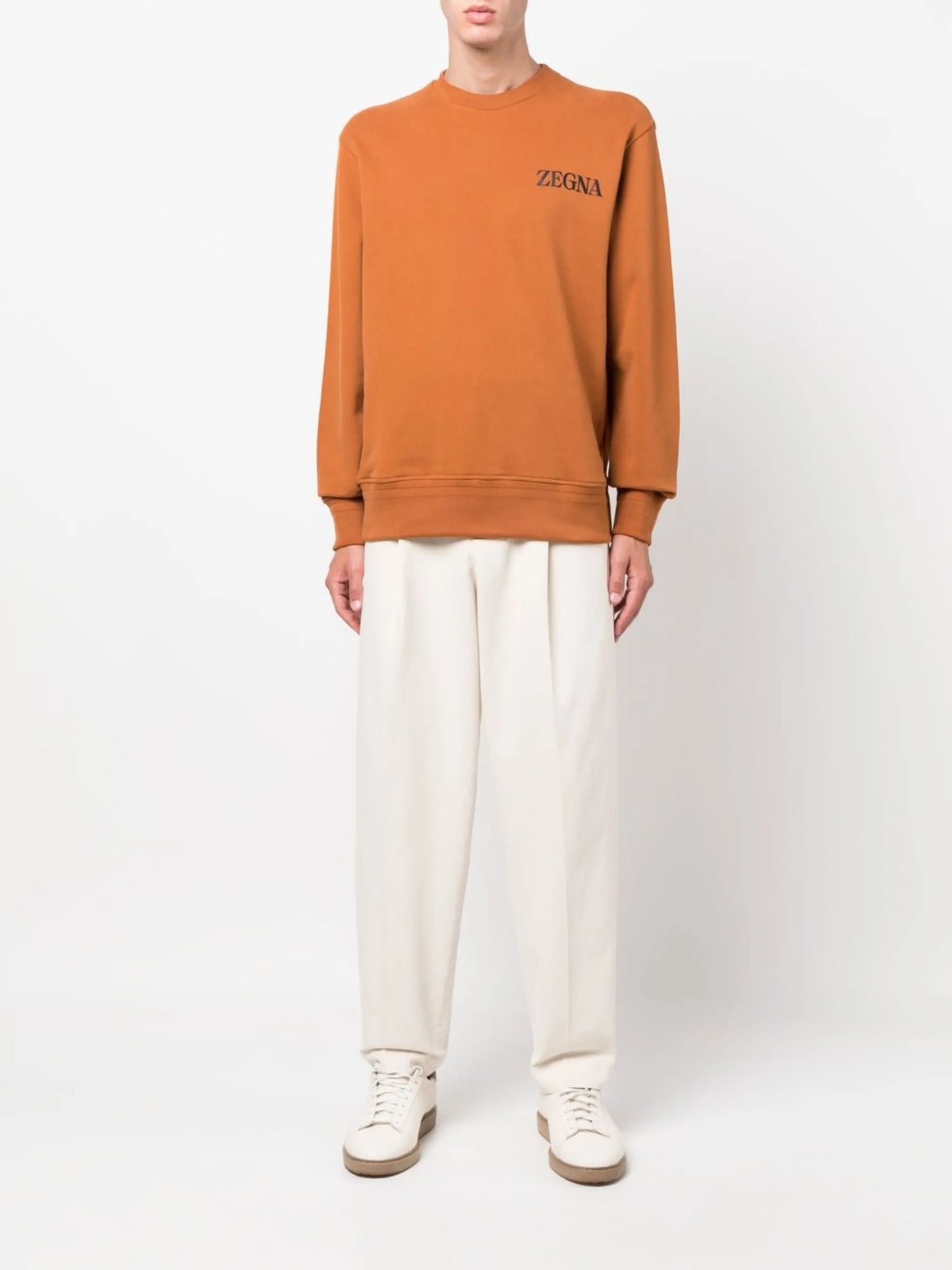 pleated cotton trousers