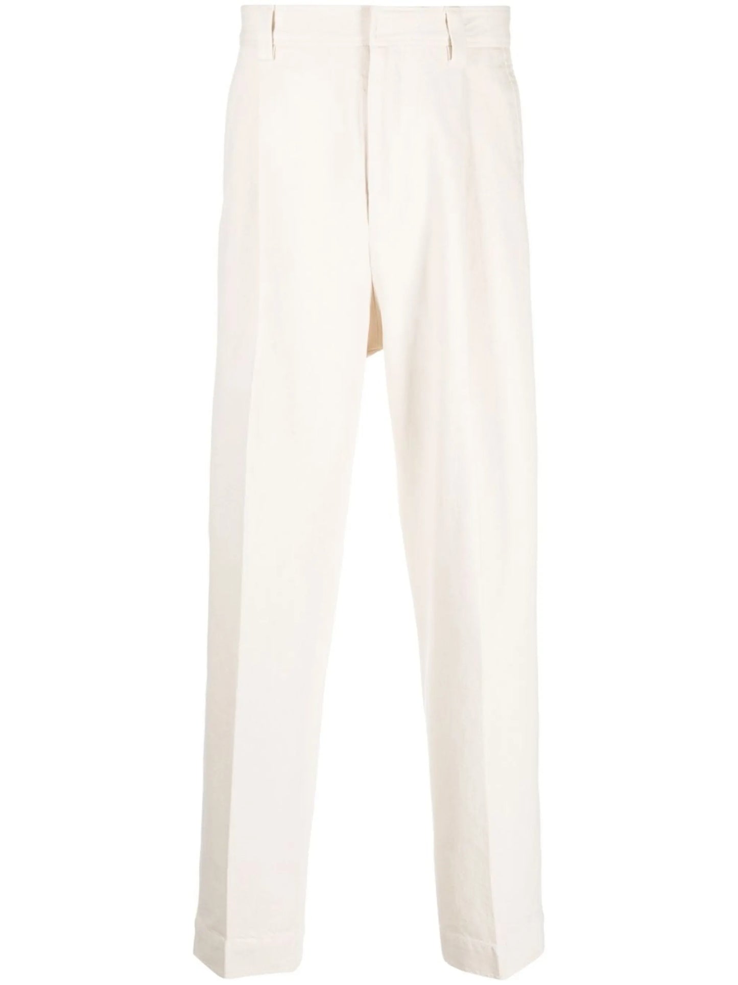 pleated cotton trousers