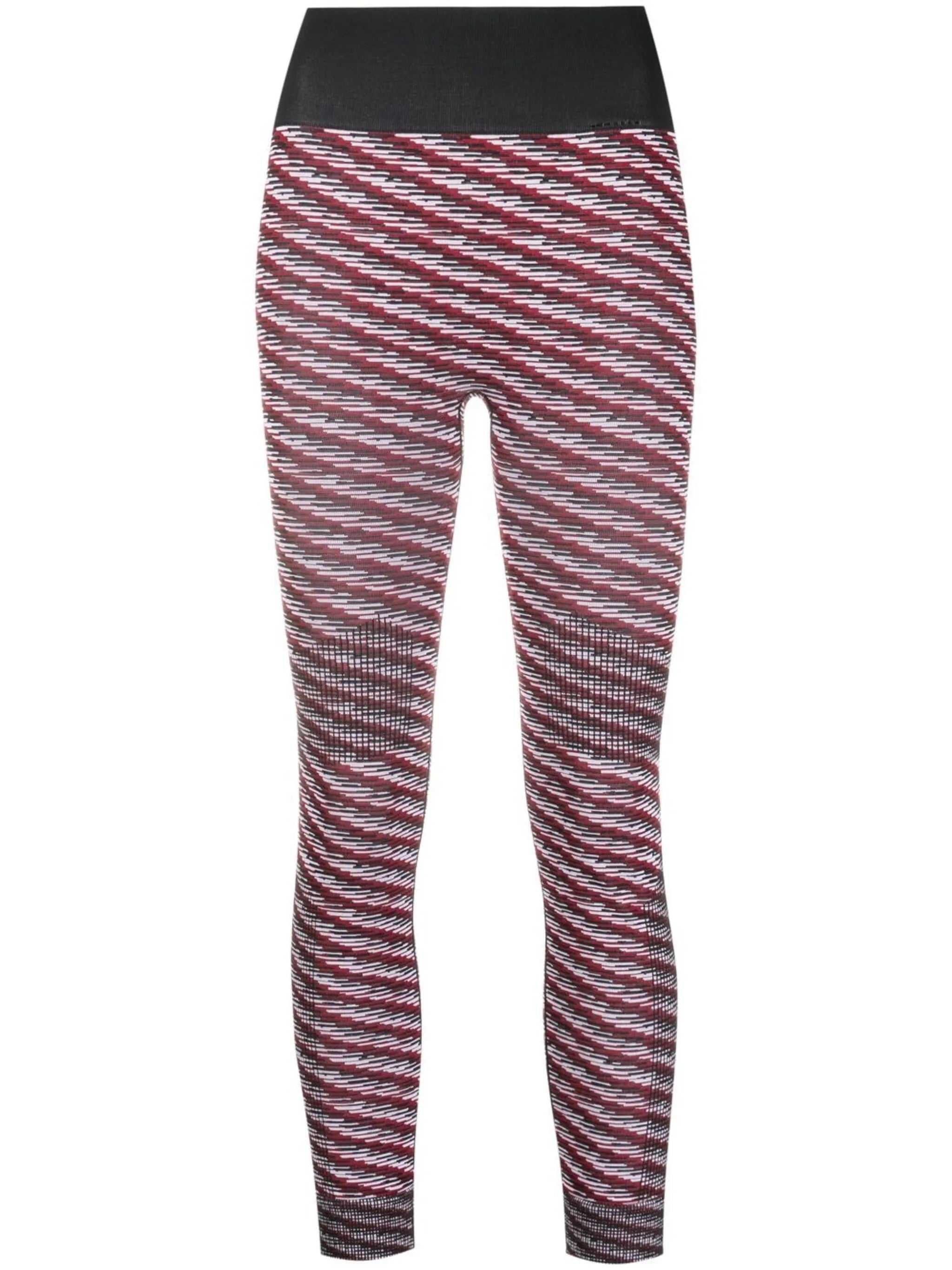 stripe-print training leggings