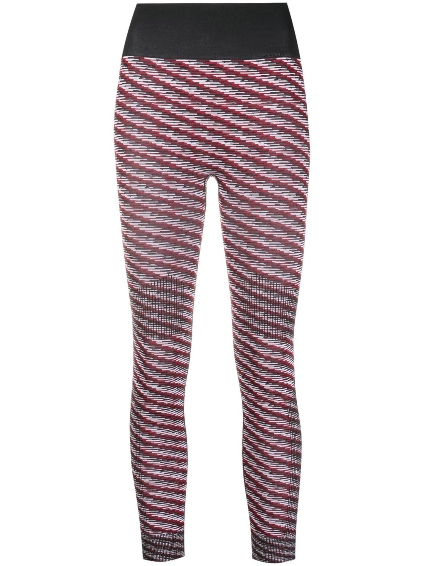 stripe-print training leggings