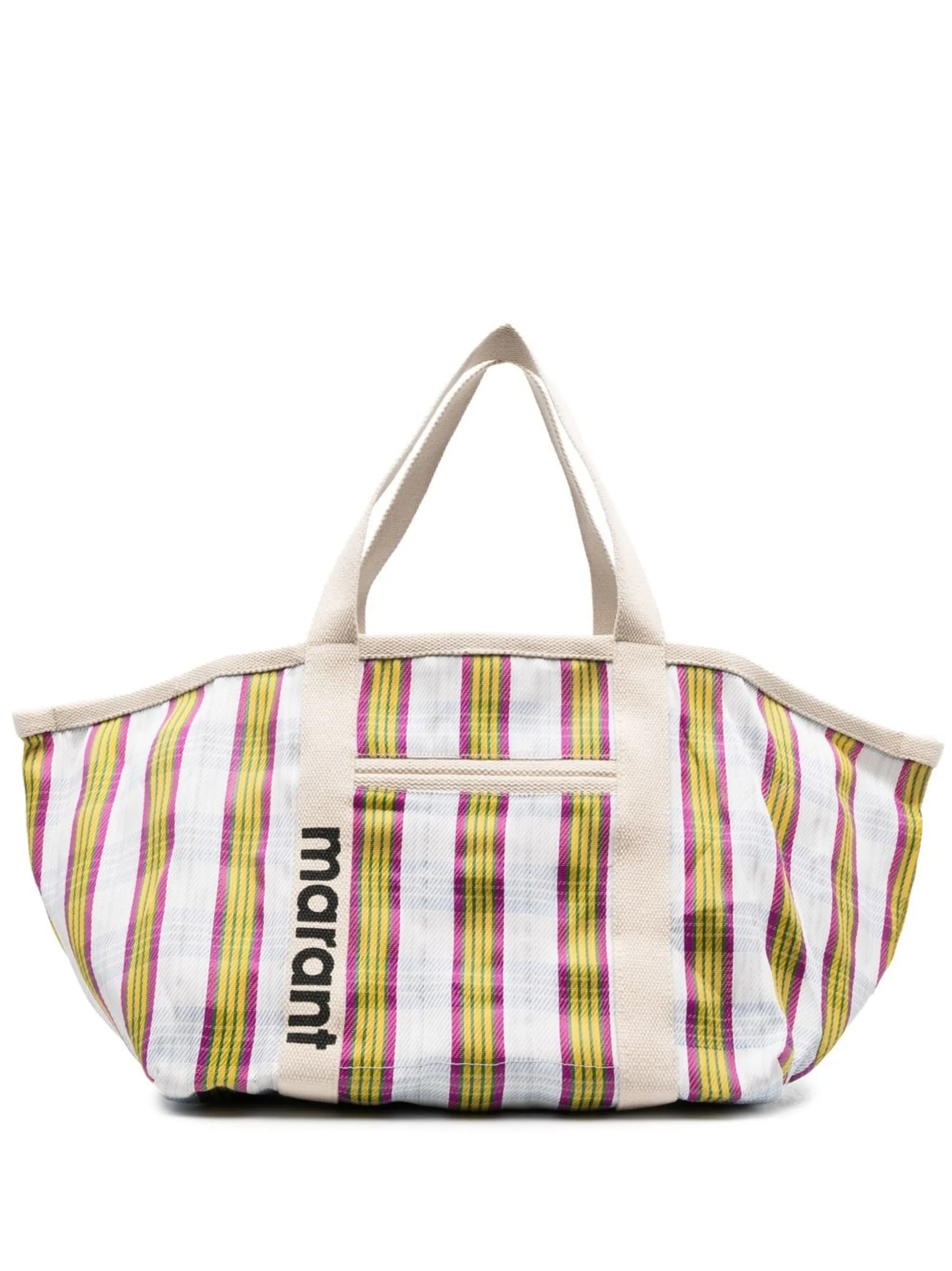 Warden striped tote bag