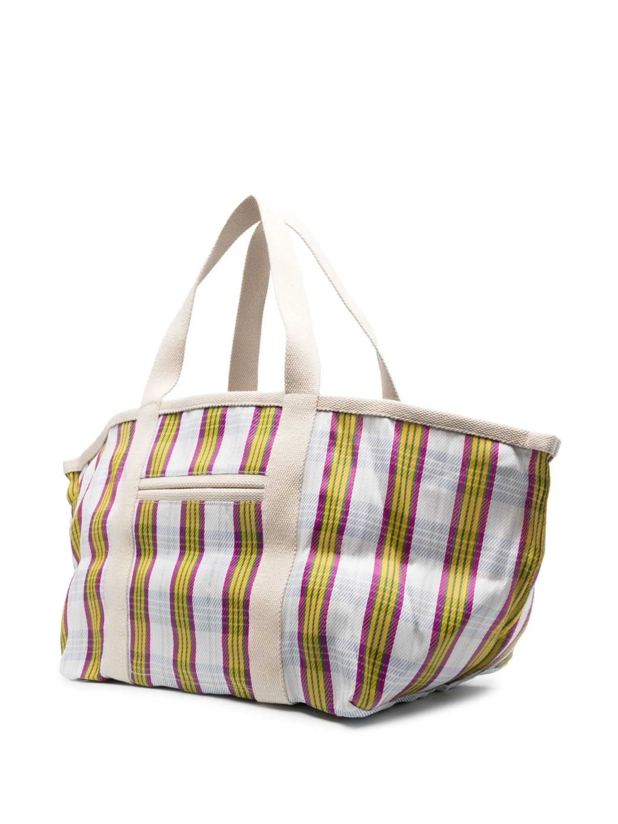 Warden striped tote bag