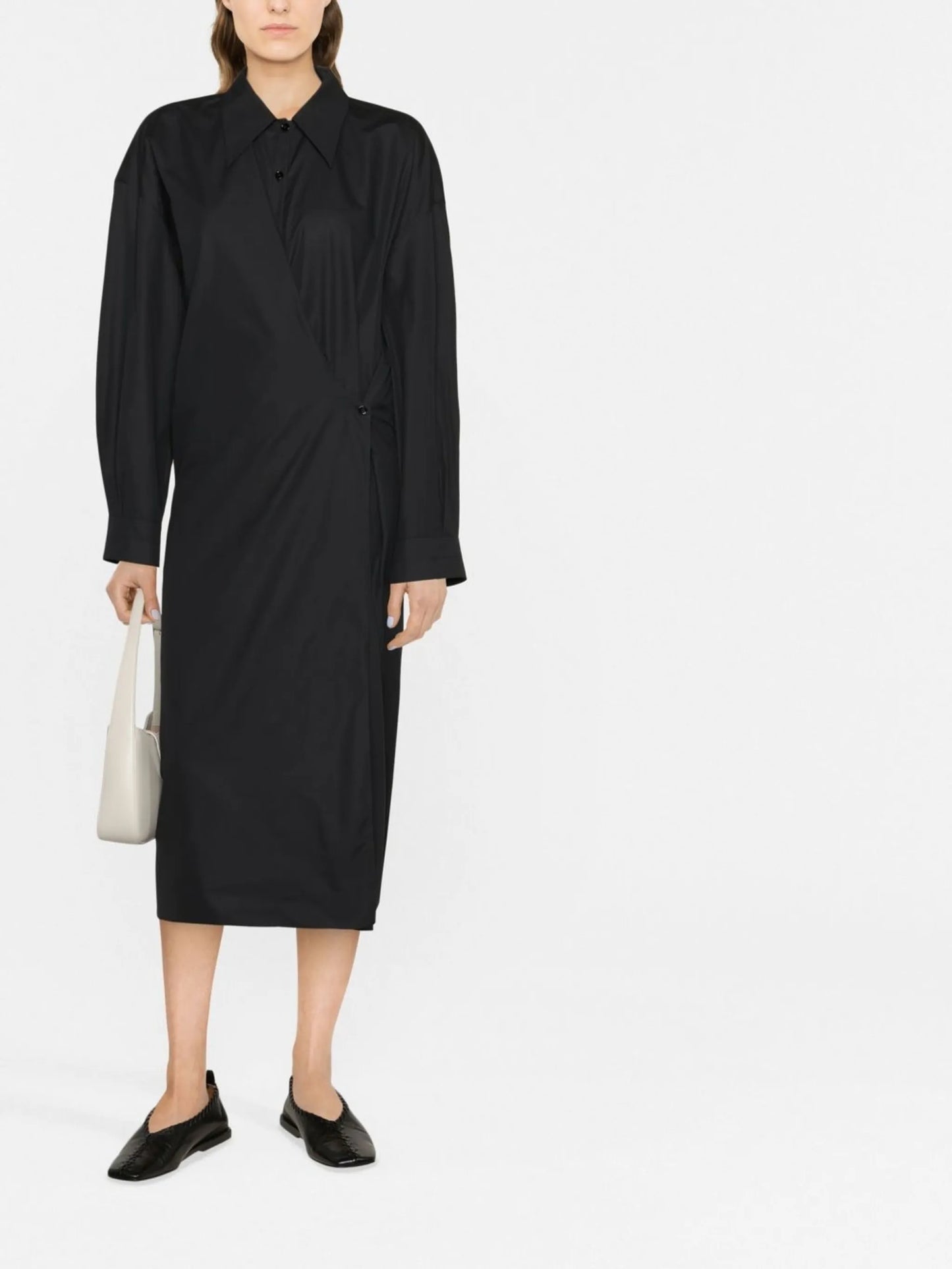 Twisted shirt dress