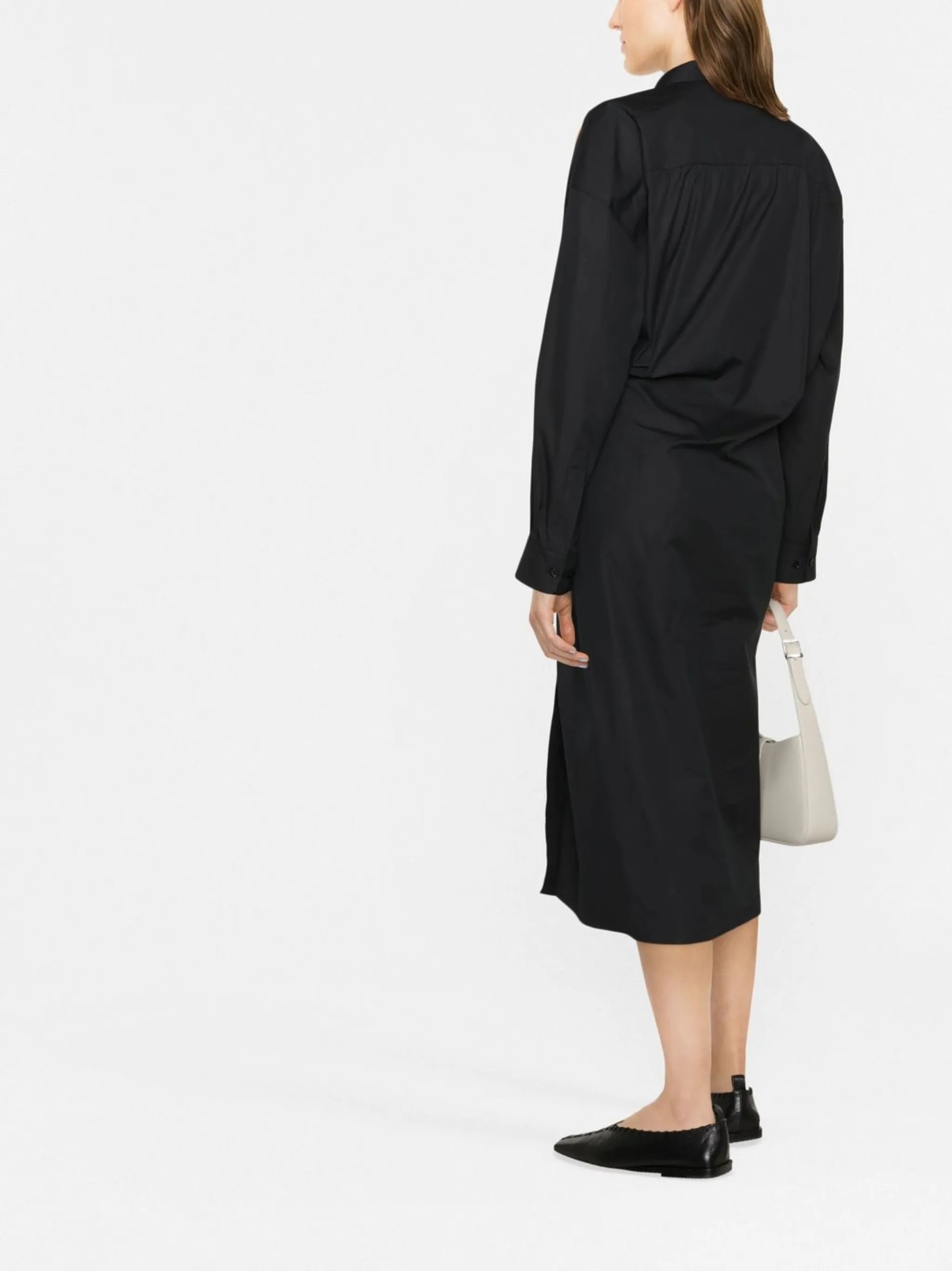 Twisted shirt dress
