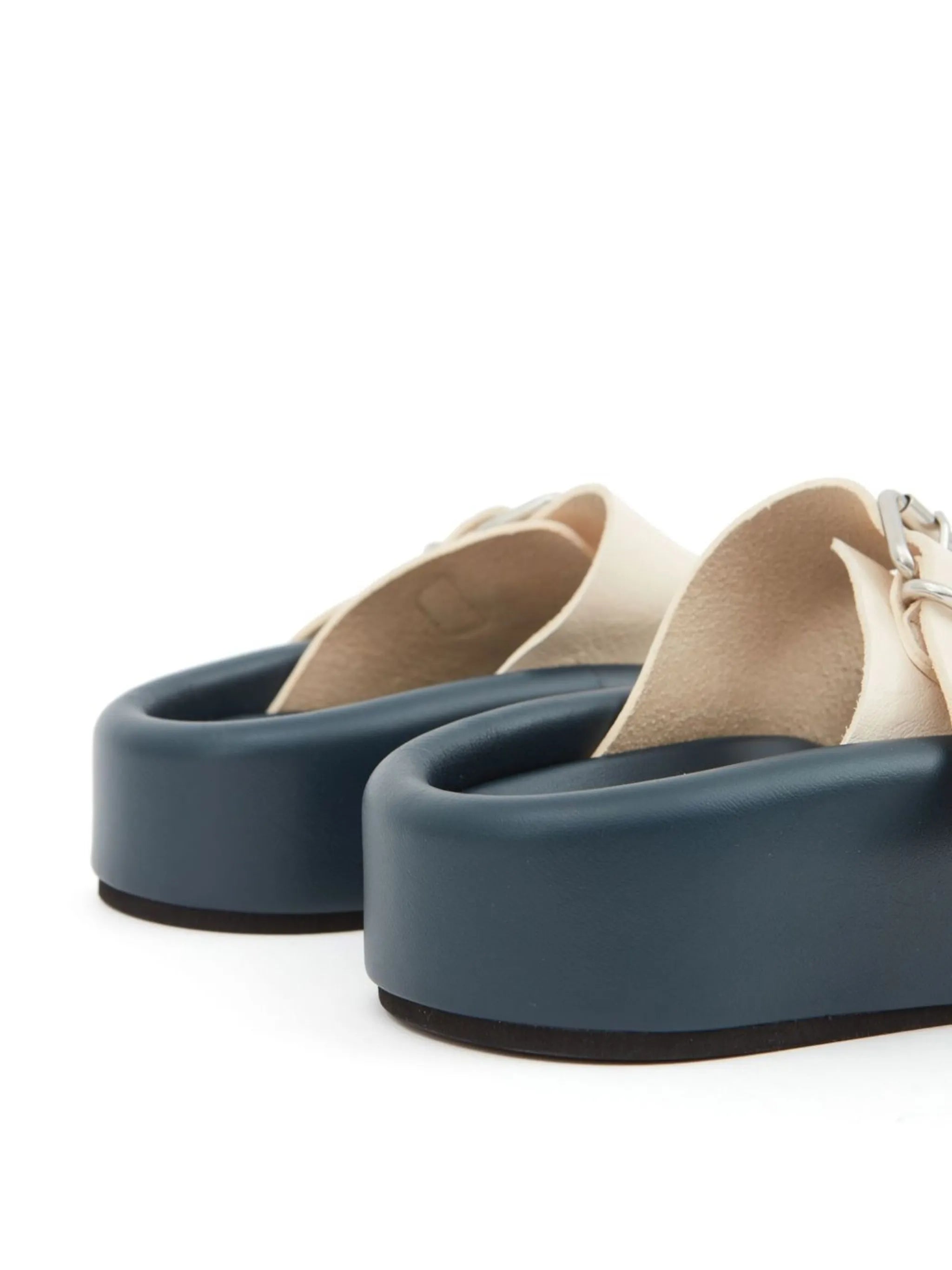 padded leather sandals