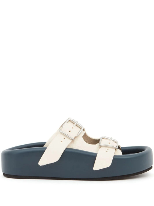 padded leather sandals