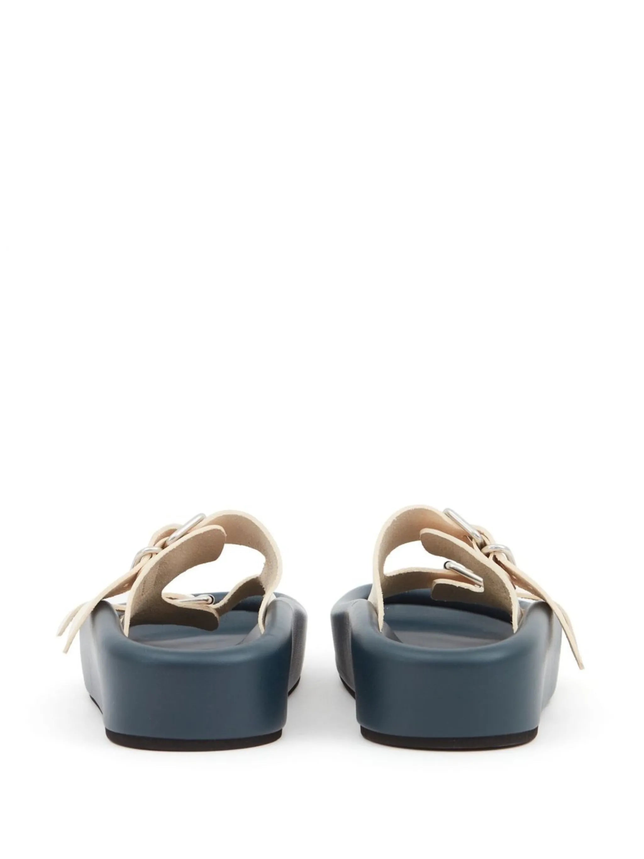padded leather sandals