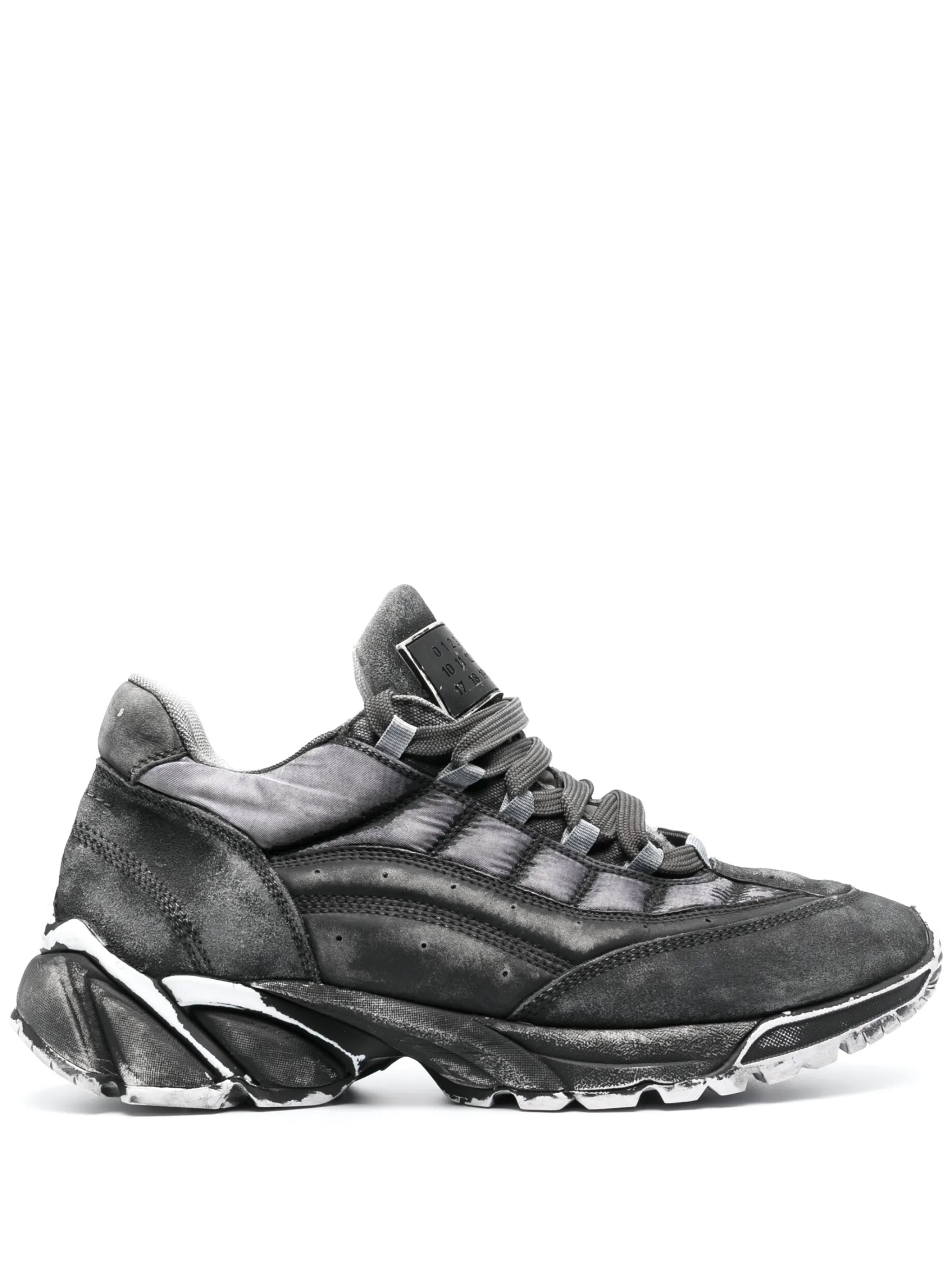 Overdyed low-top sneakers
