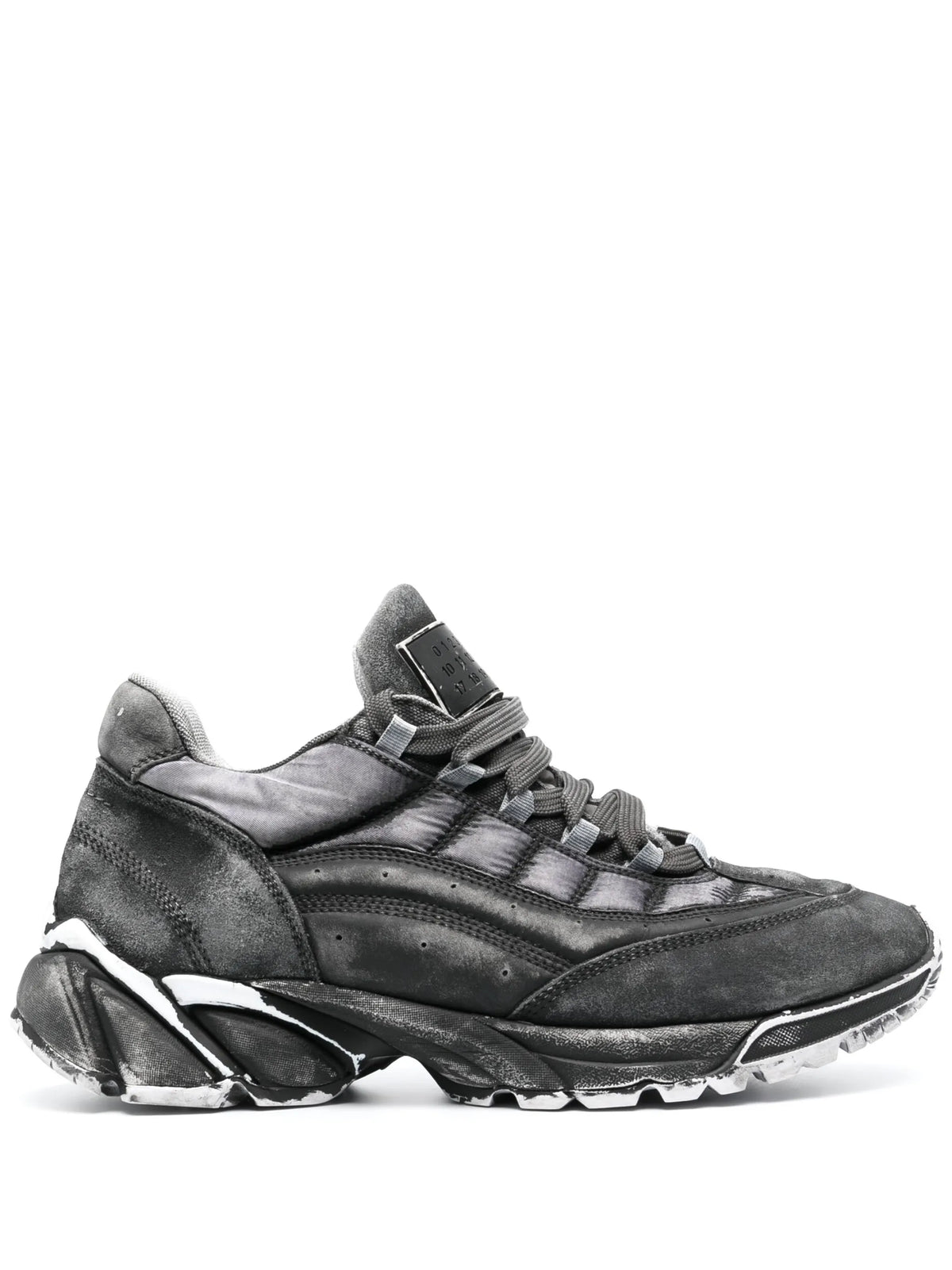 Overdyed low-top sneakers