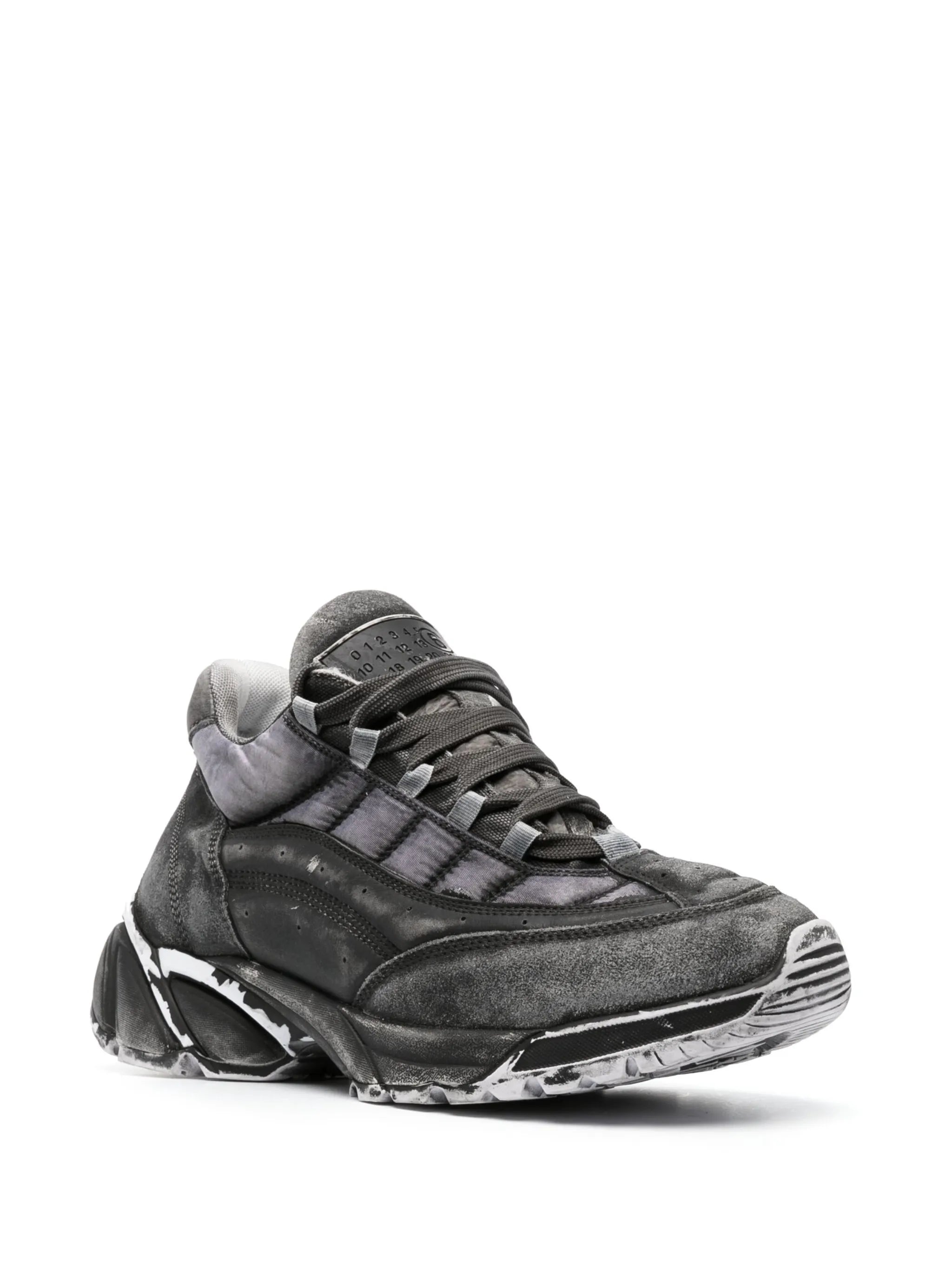Overdyed low-top sneakers