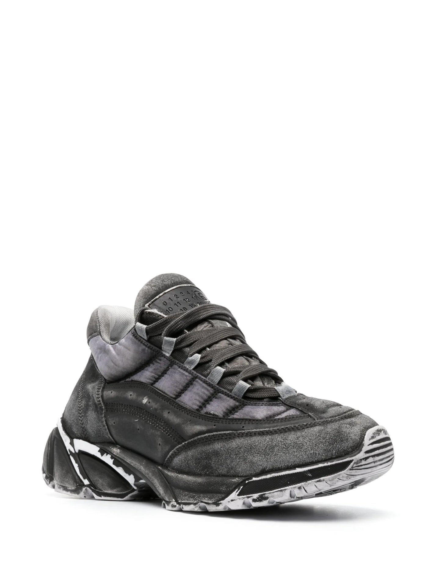 Overdyed low-top sneakers
