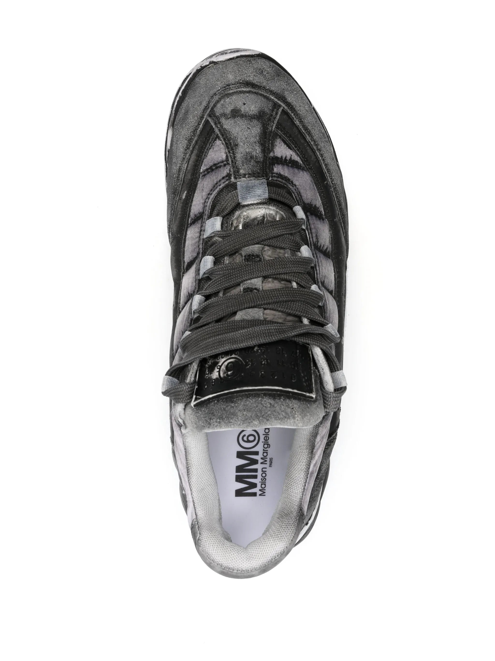 Overdyed low-top sneakers