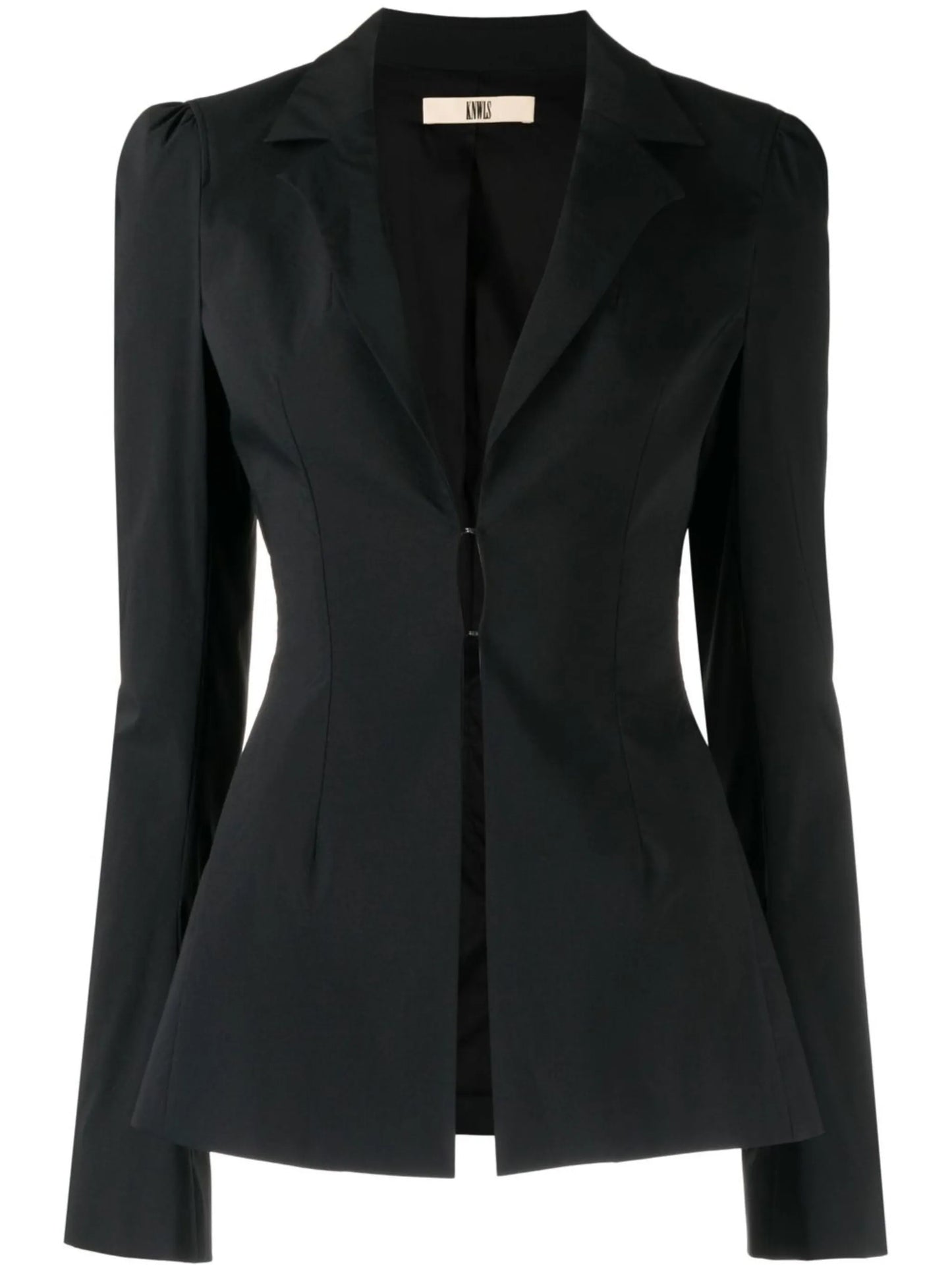 long-sleeve wool blazer