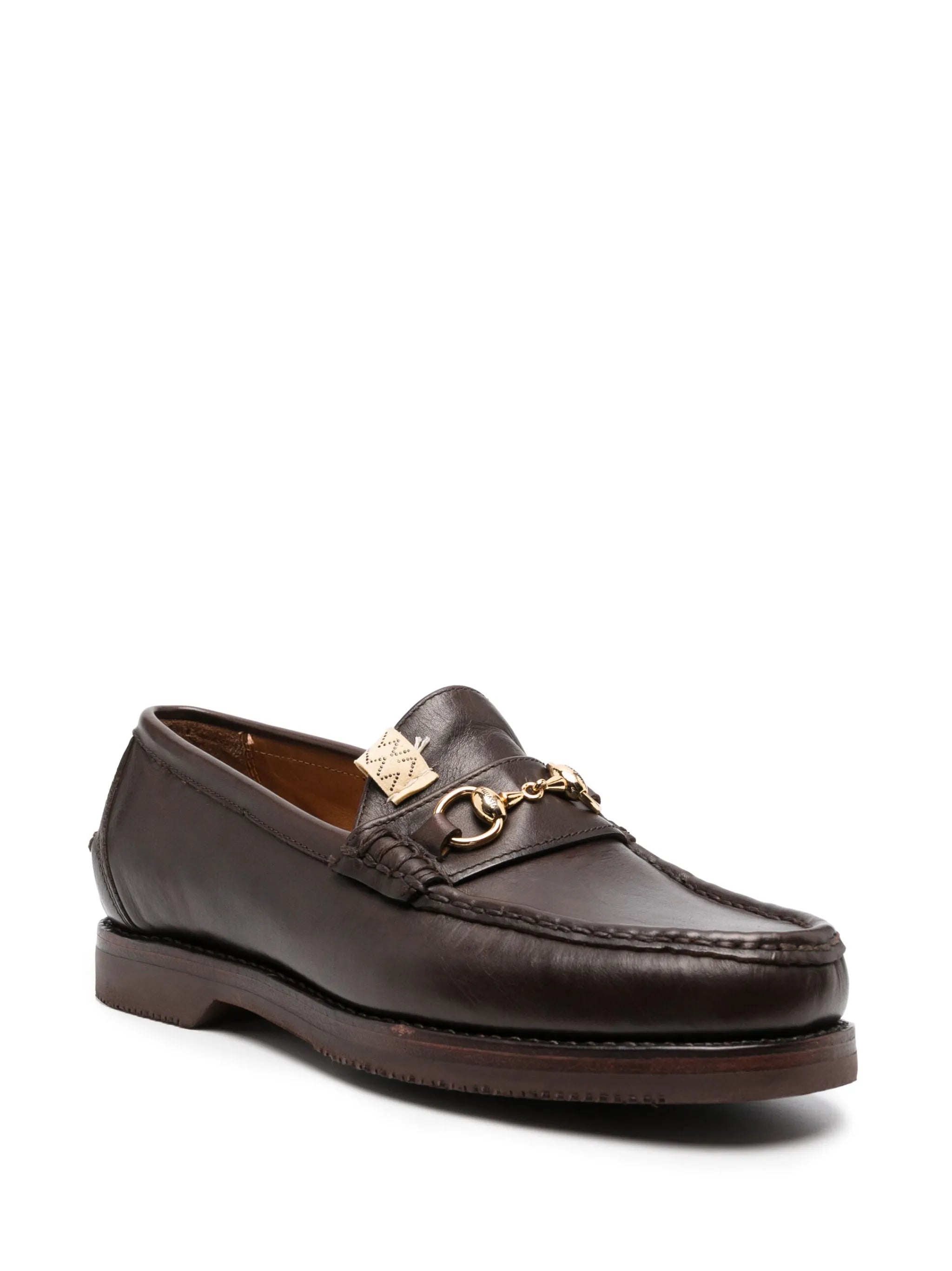 Abarth Moc-Folk leather loafers