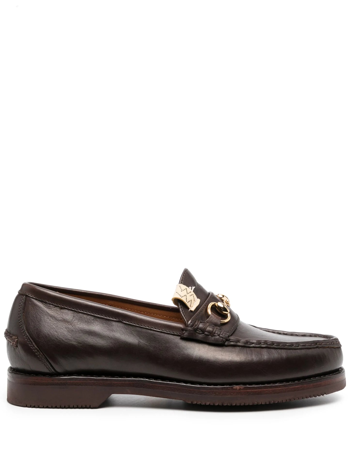 Abarth Moc-Folk leather loafers