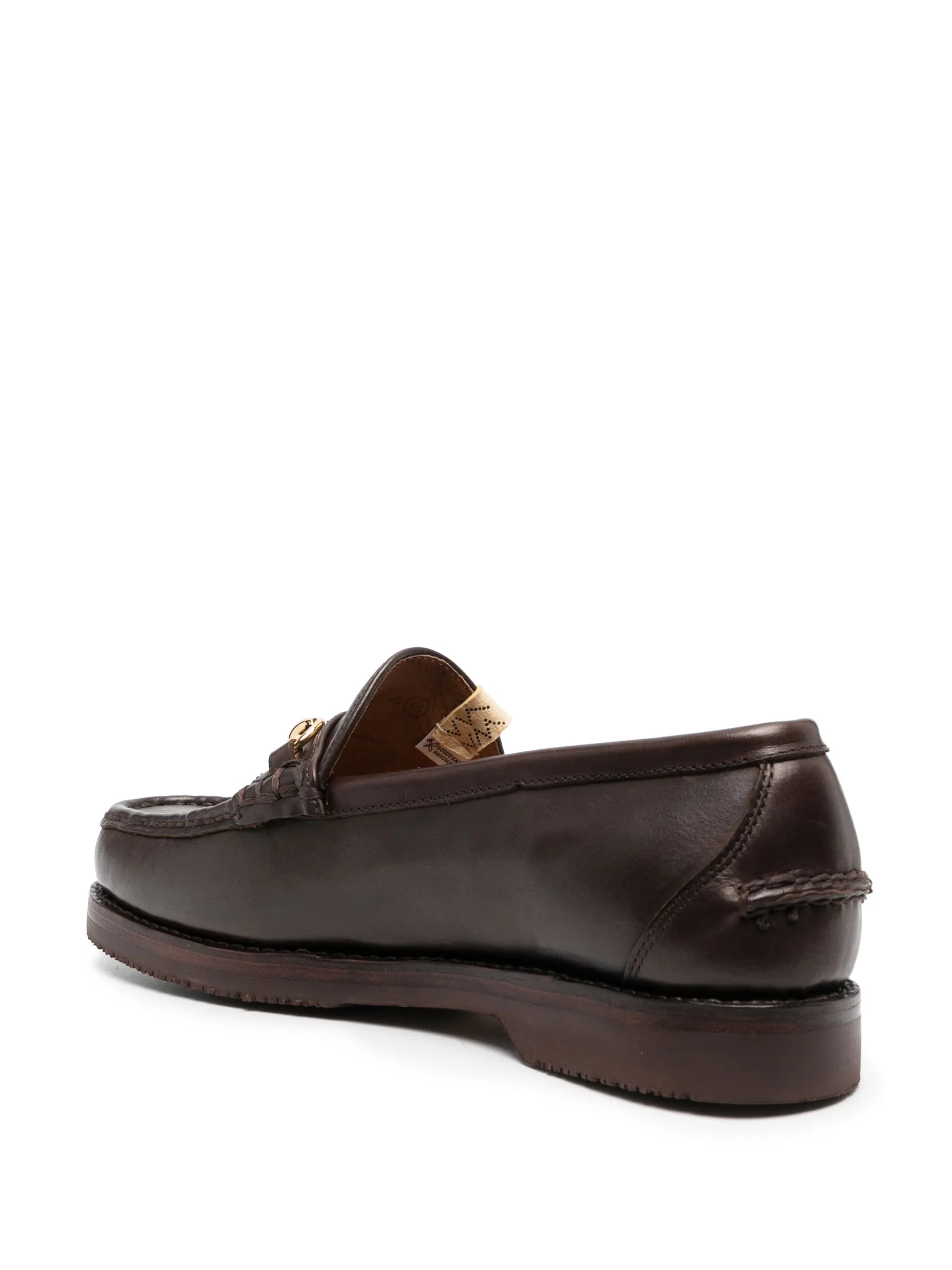 Abarth Moc-Folk leather loafers