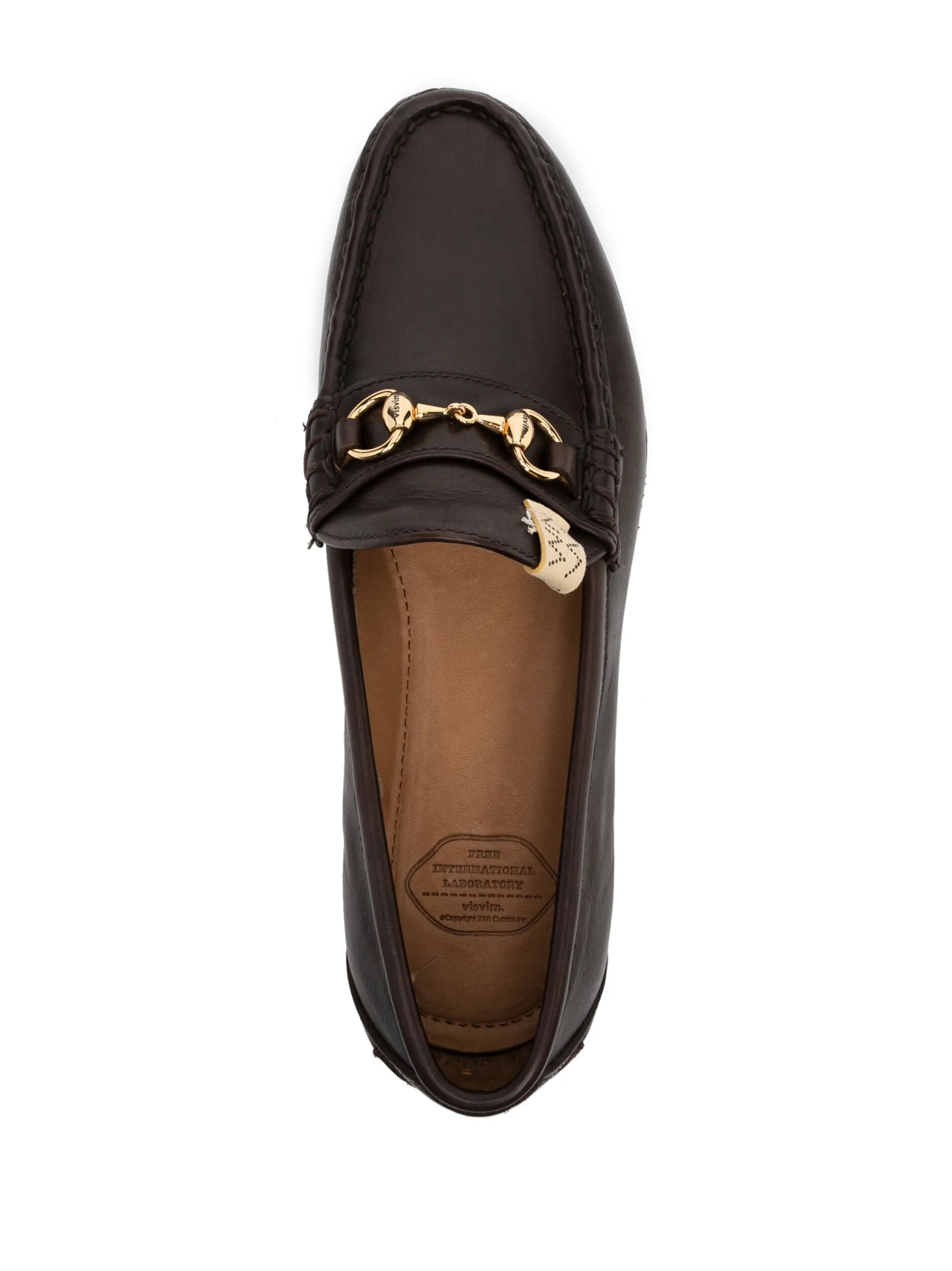 Abarth Moc-Folk leather loafers