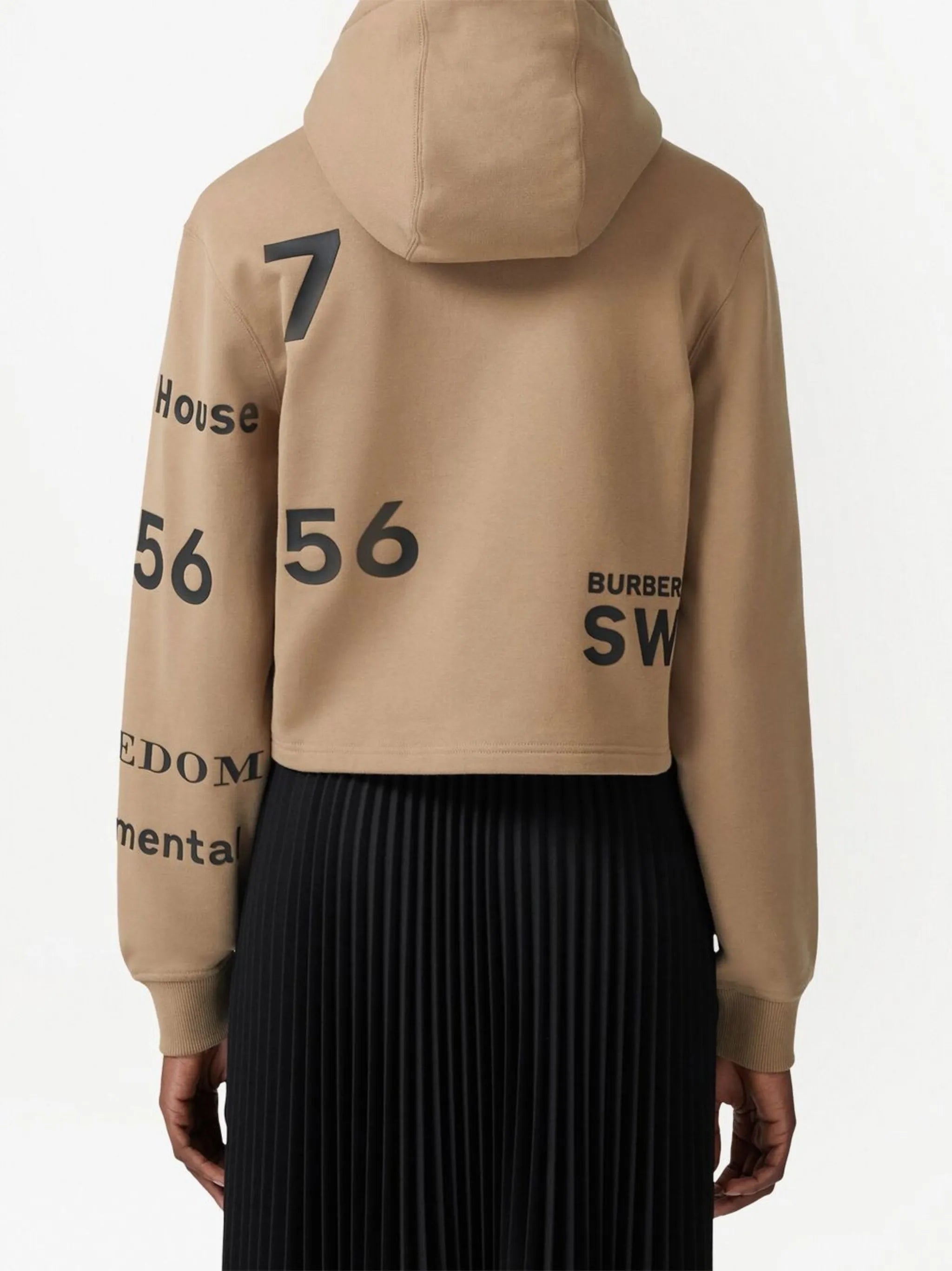 logo-print cotton hoodie