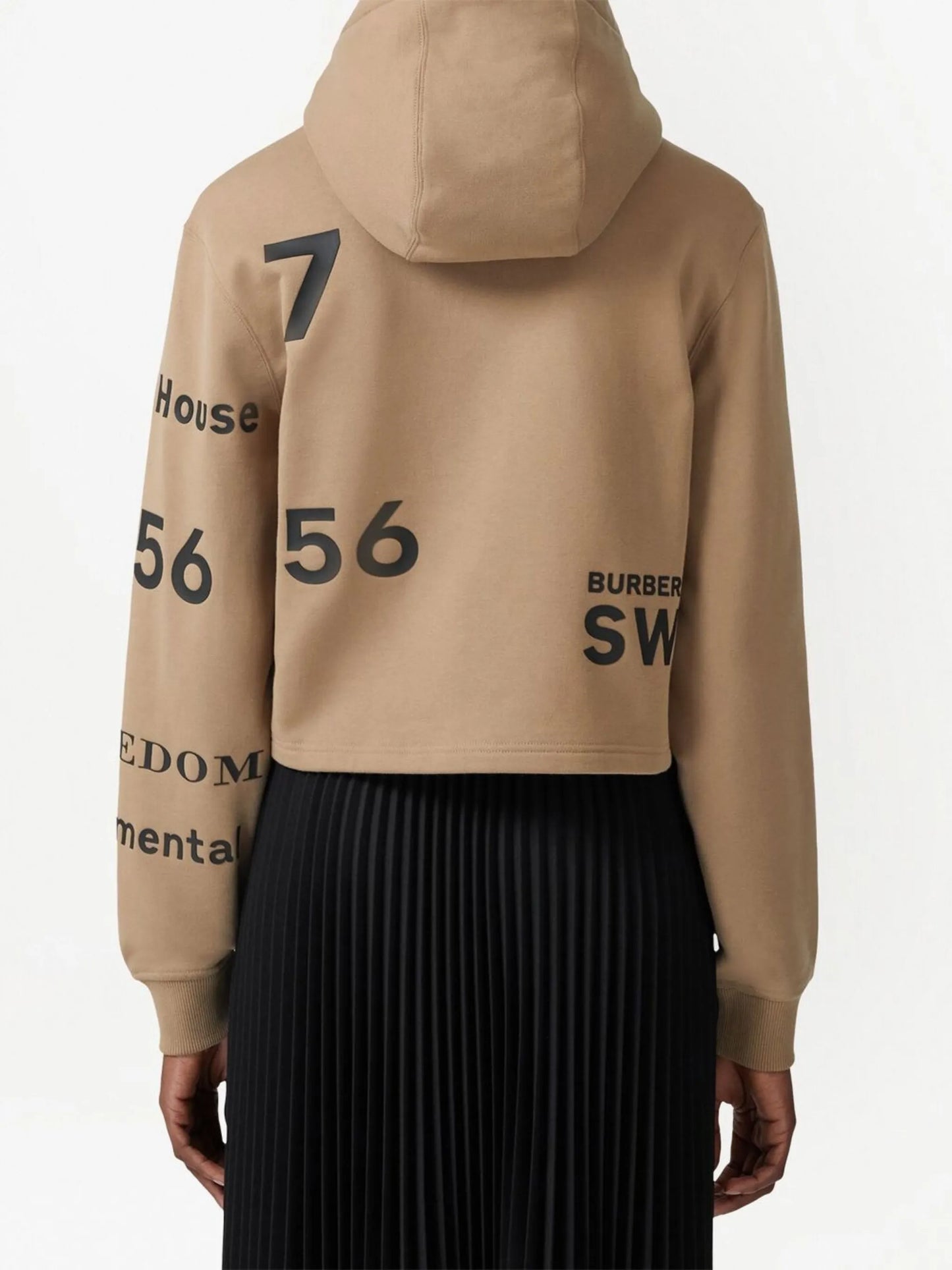 logo-print cotton hoodie