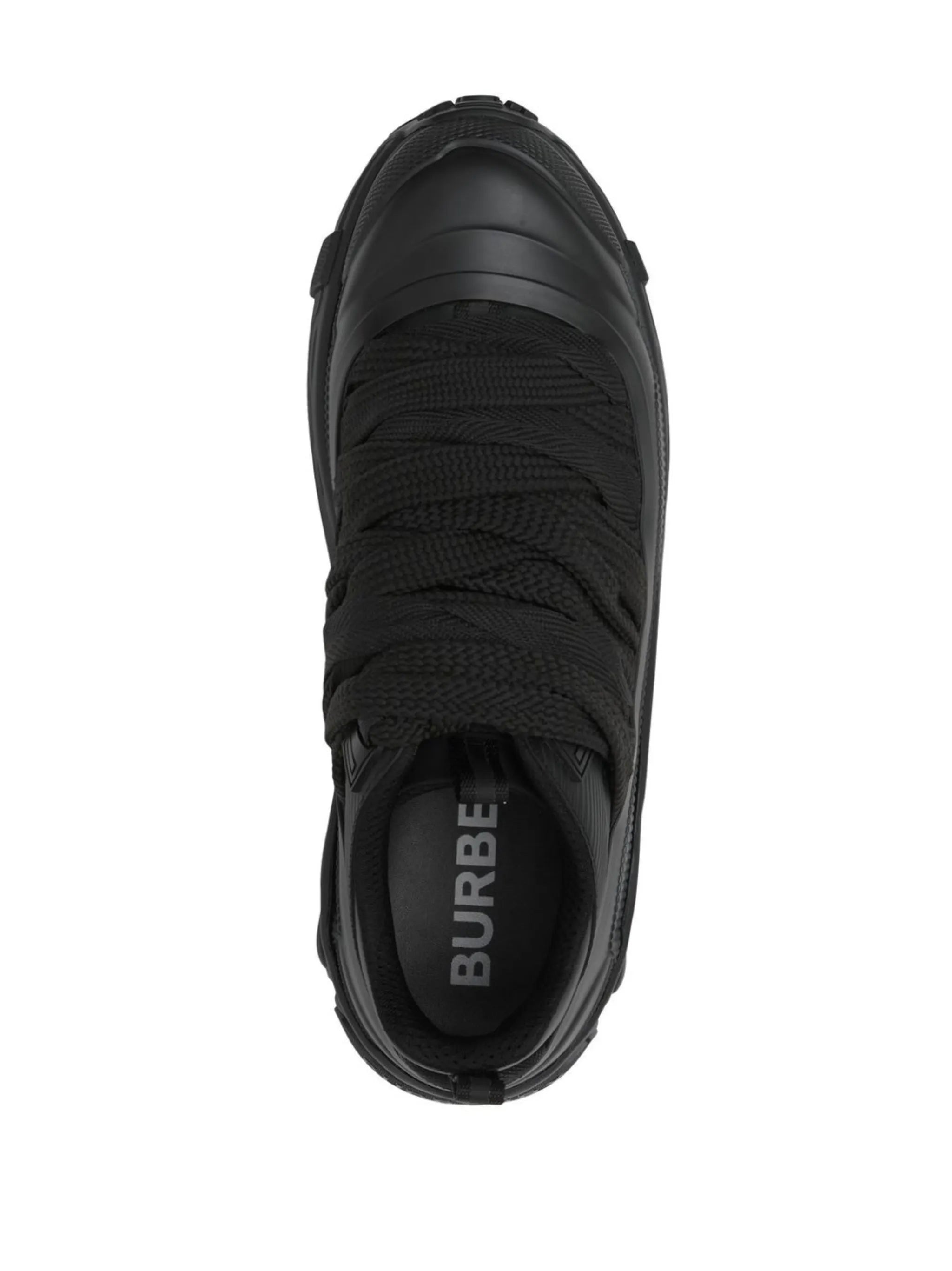 lace-detail leather sneakers