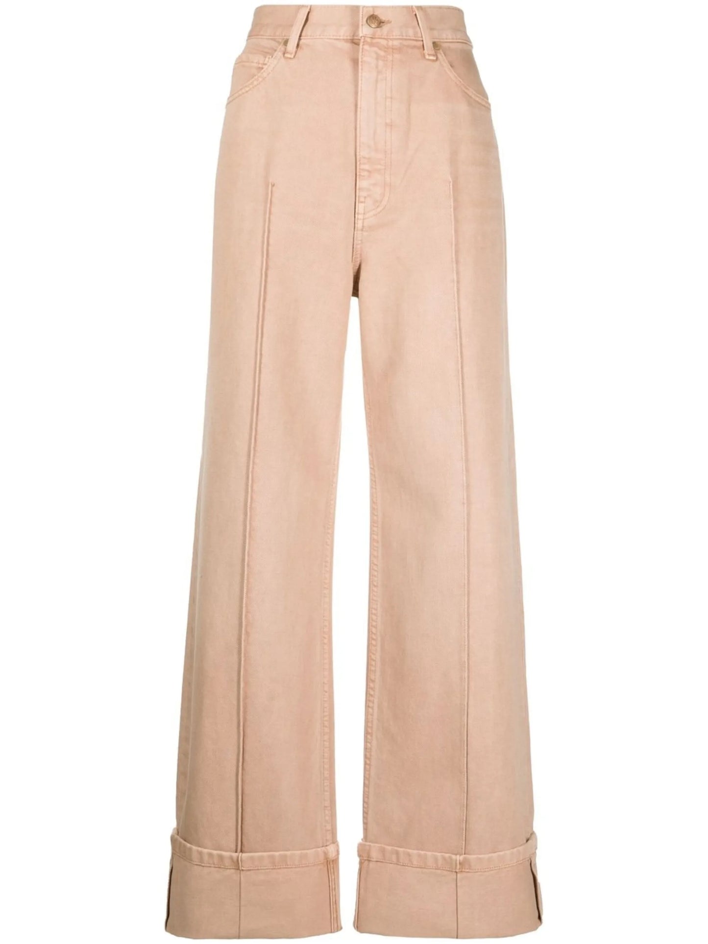 high-rise wide-leg trousers