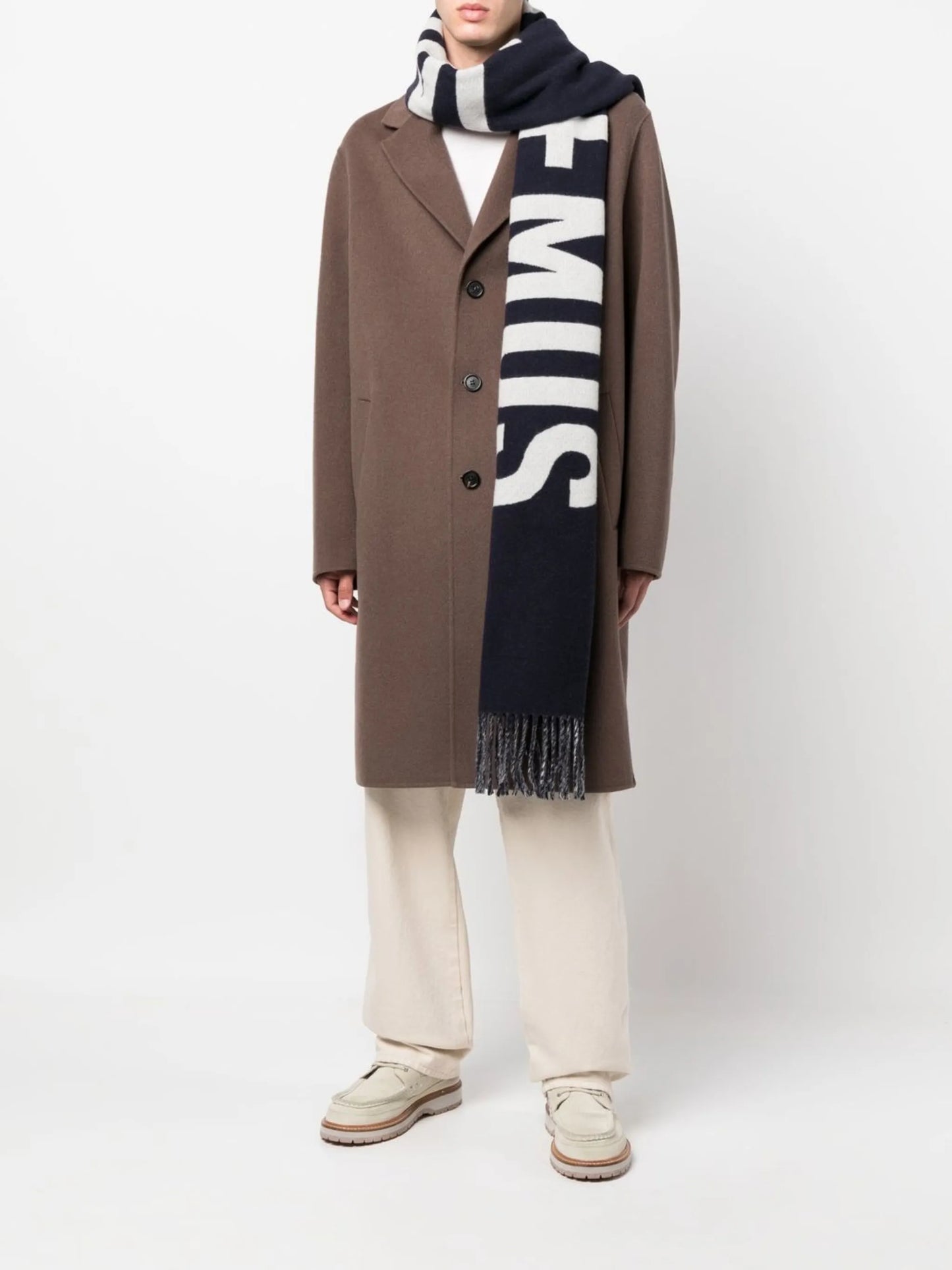 logo-intarsia scarf
