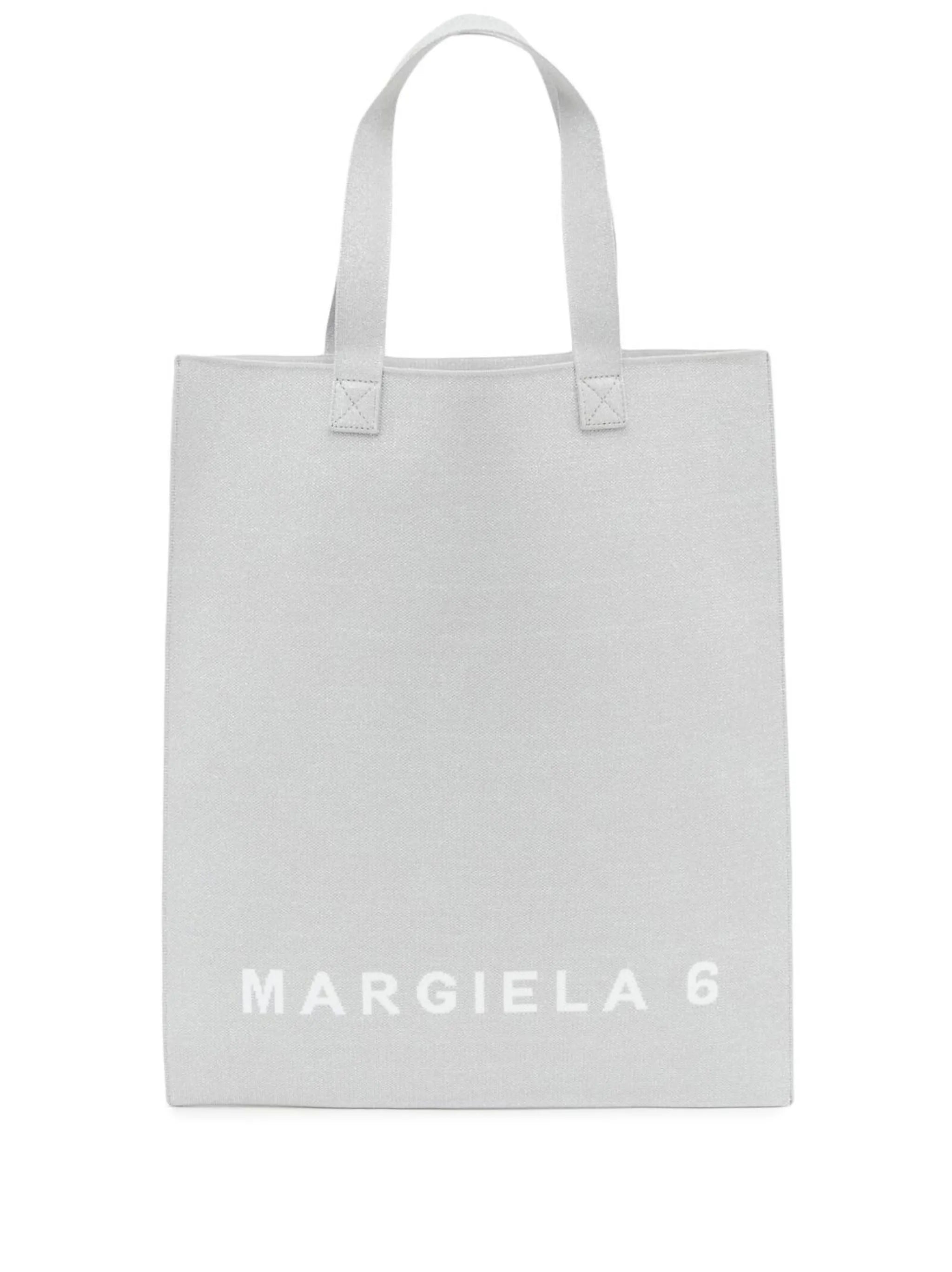 logo-print tote bag