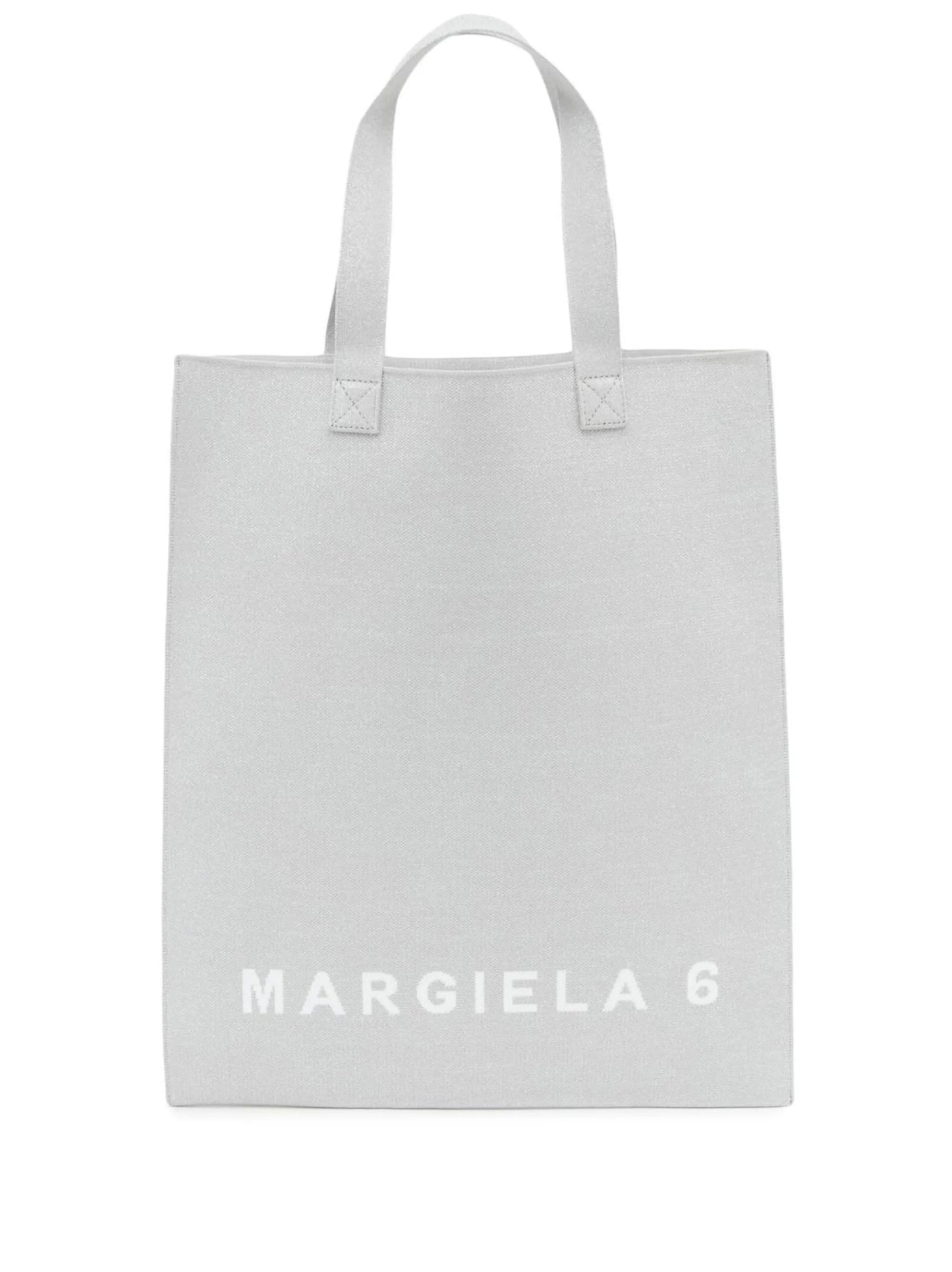logo-print tote bag