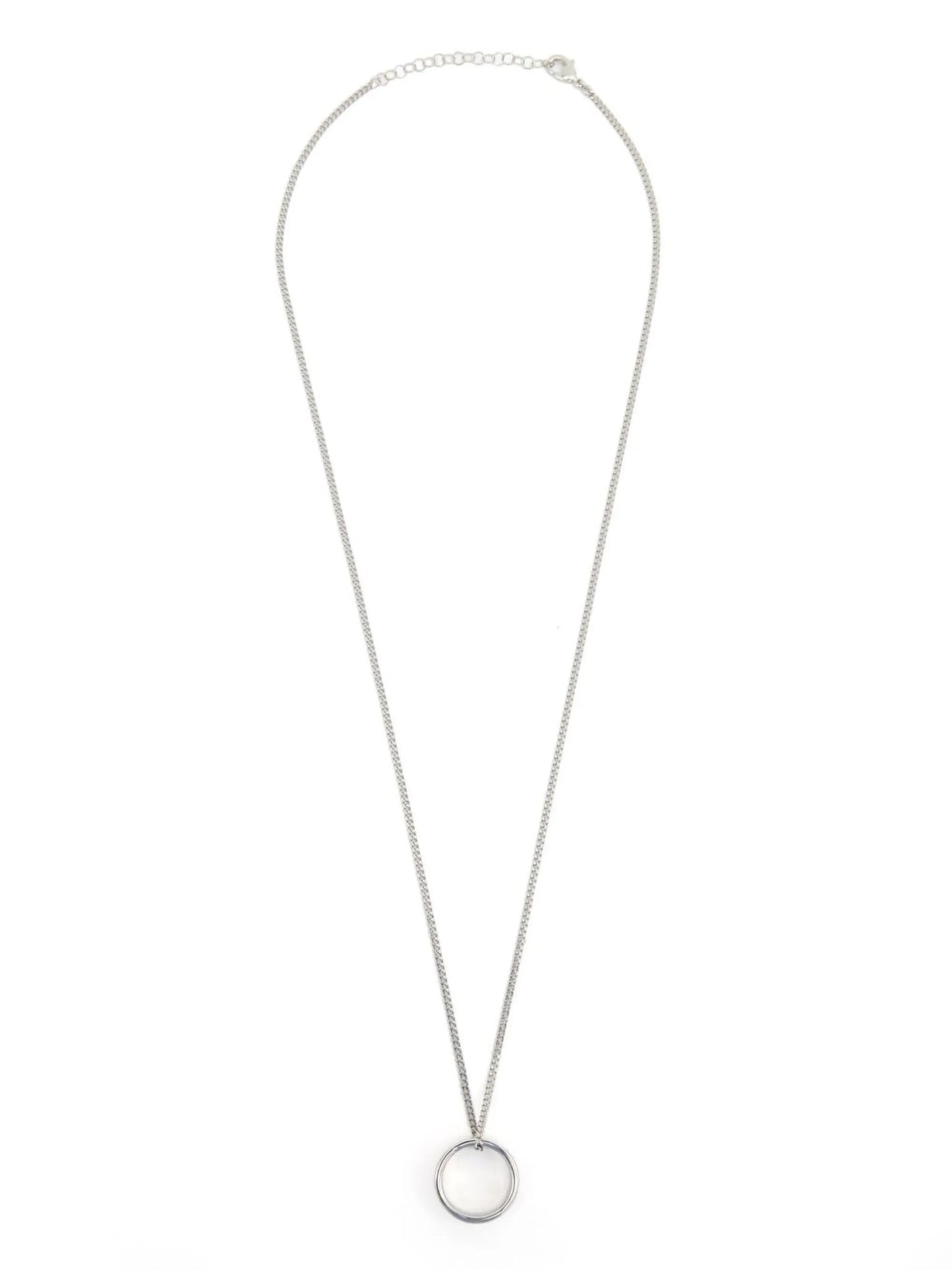 Minimal engraved pendant necklace