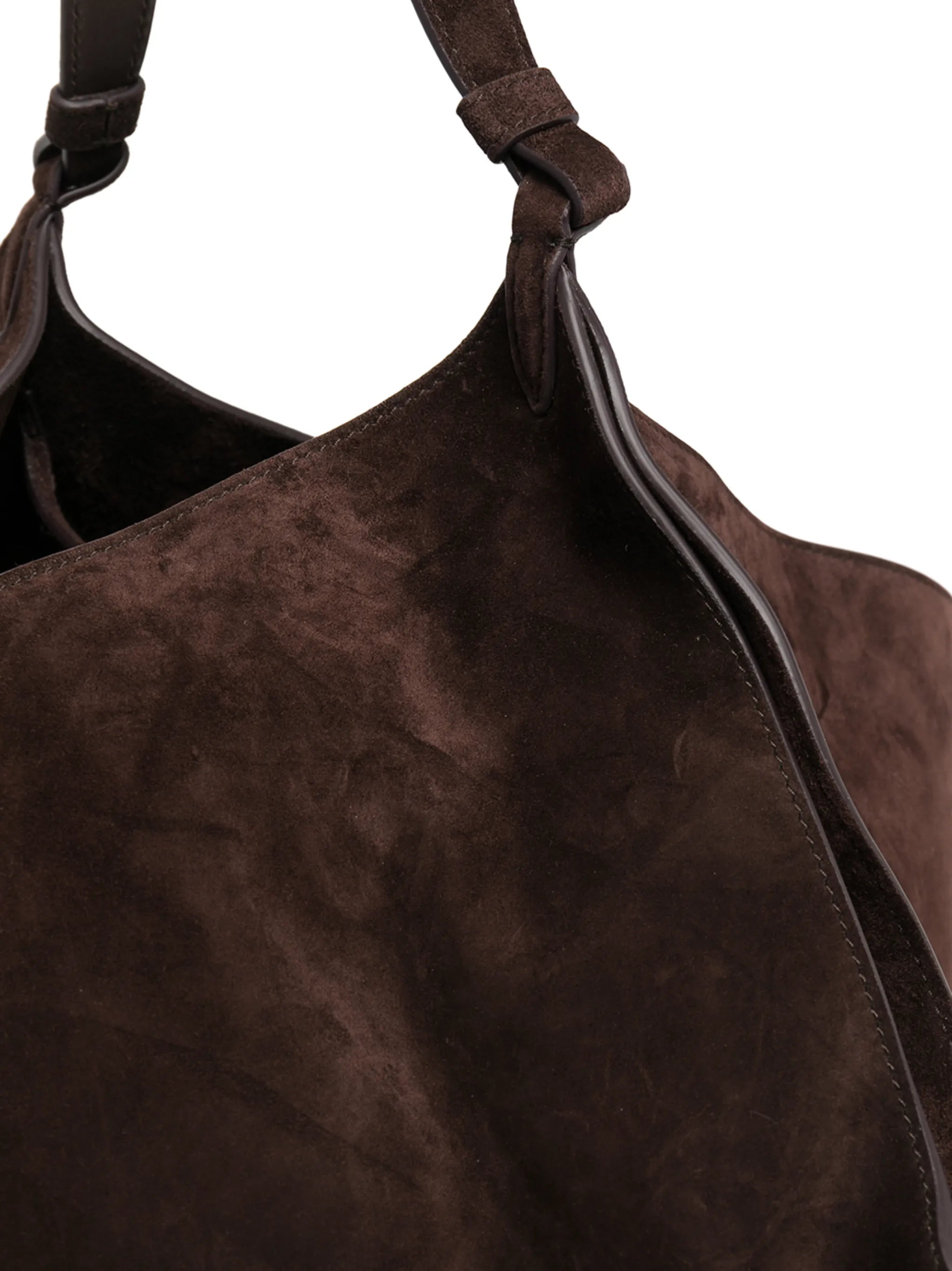 medium Lotus suede tote bag