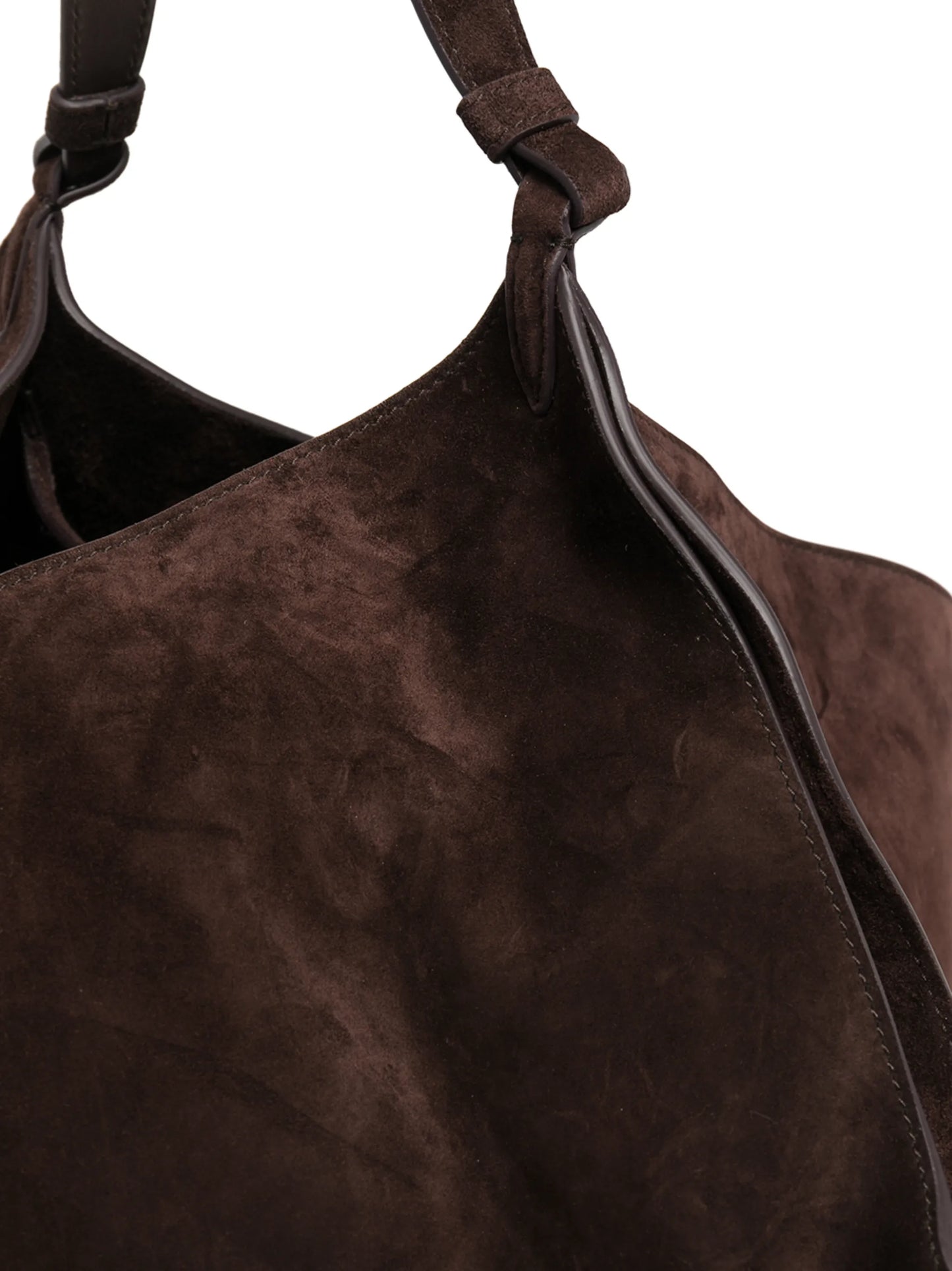 medium Lotus suede tote bag