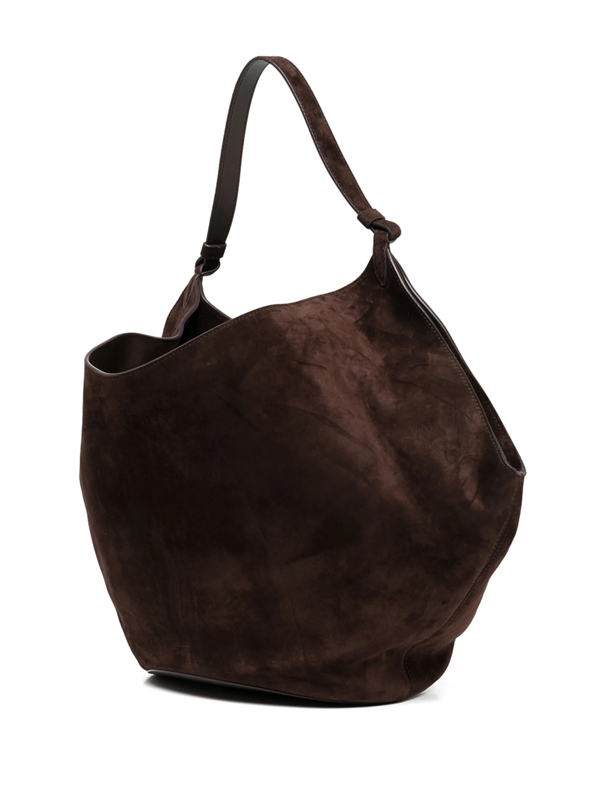 medium Lotus suede tote bag