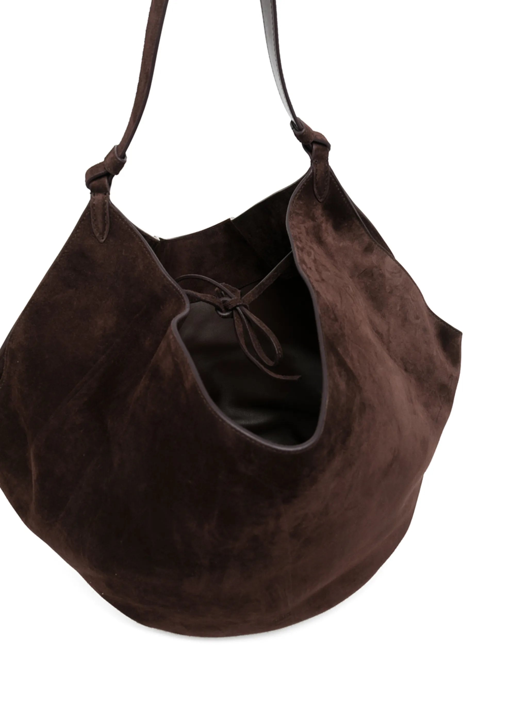 medium Lotus suede tote bag