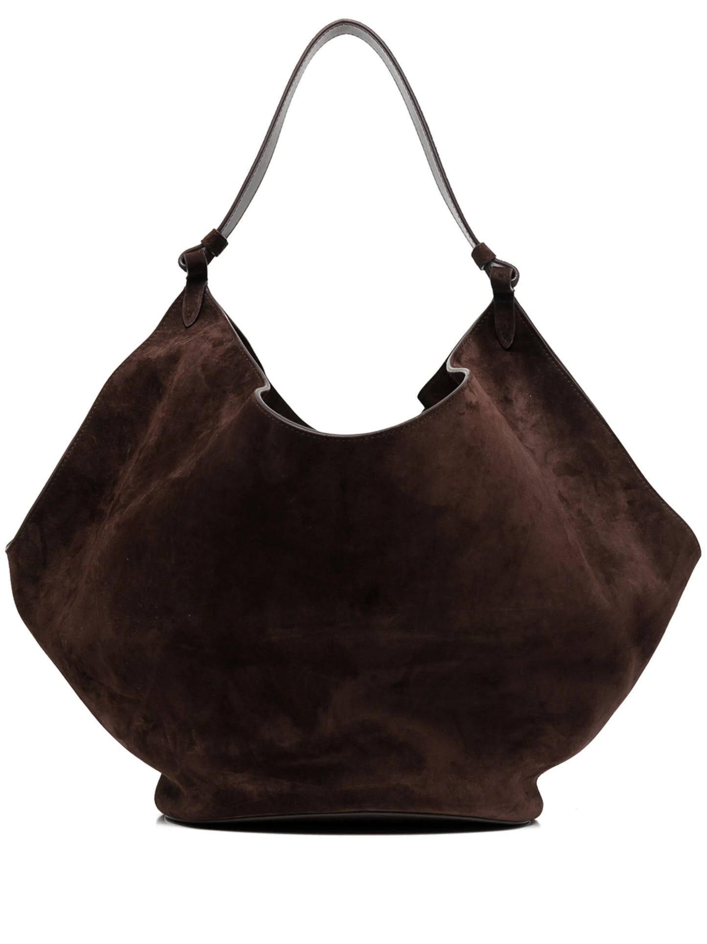 medium Lotus suede tote bag