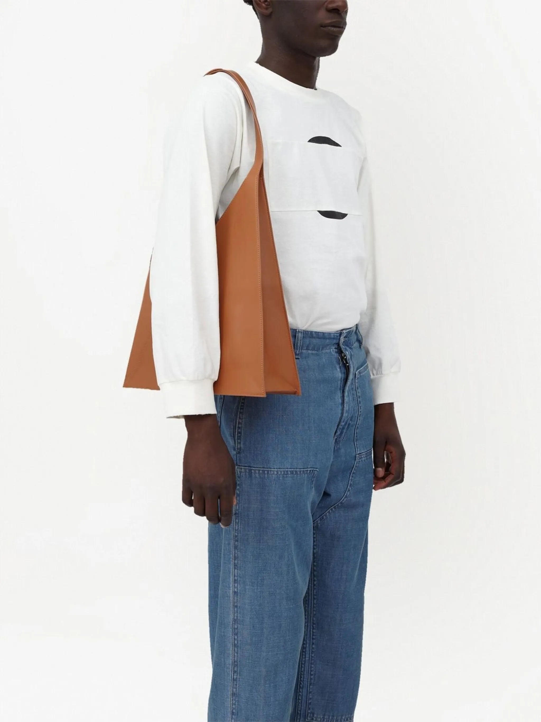 Japanese leather tote bag