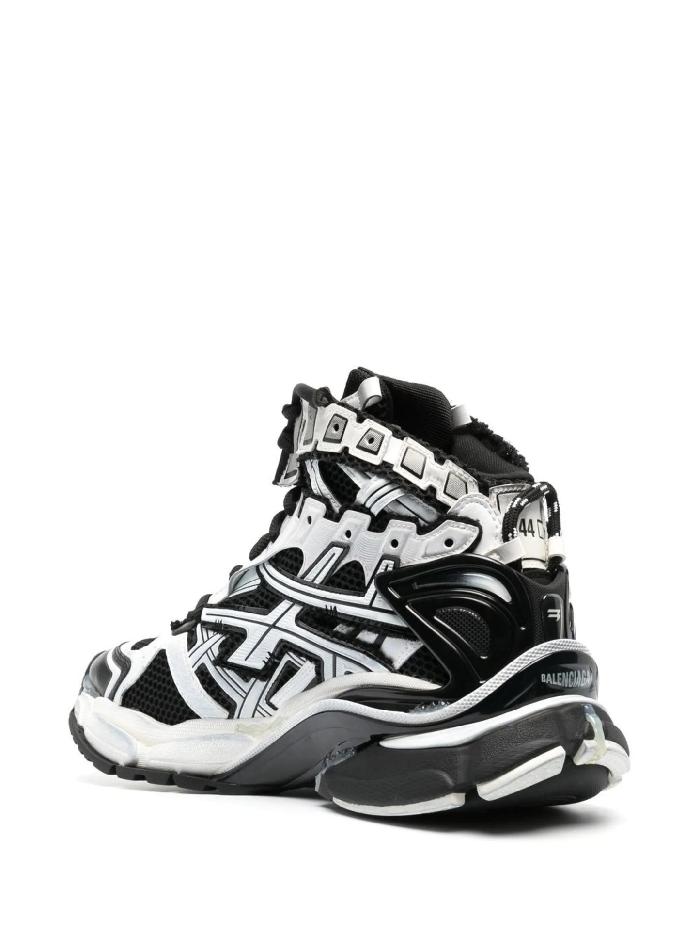 Runner panelled high-top sneakers