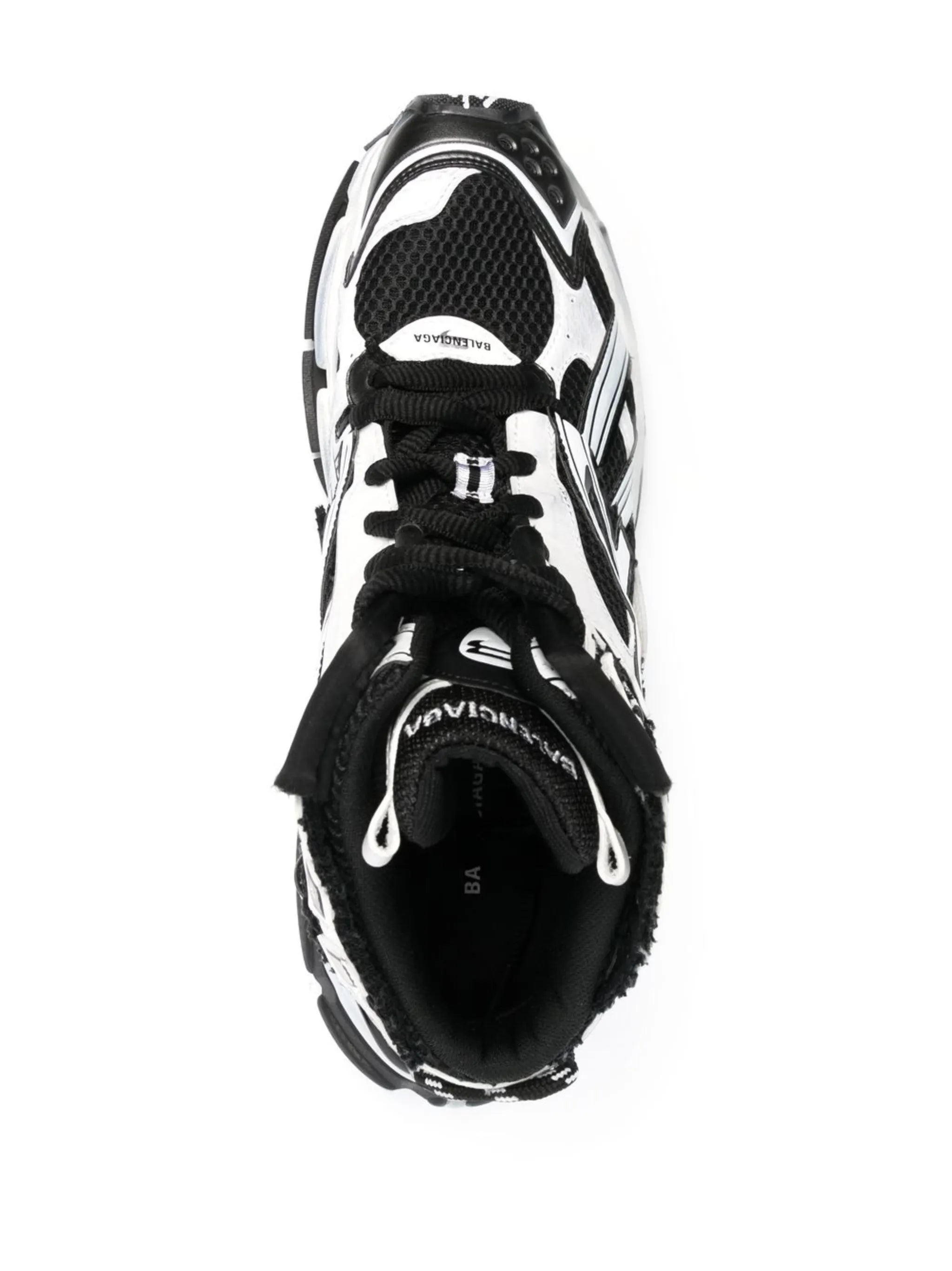 Runner panelled high-top sneakers