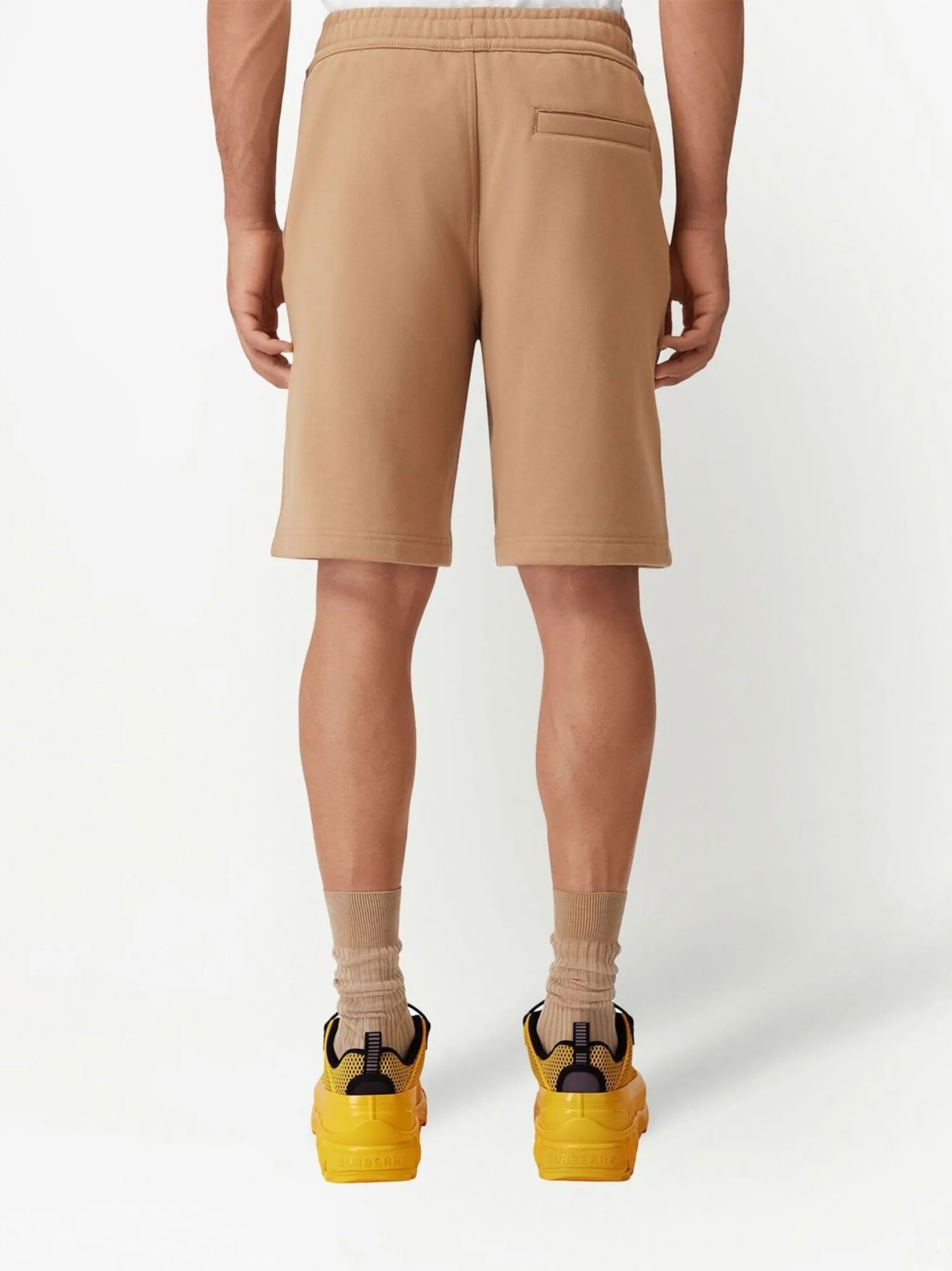 logo-print cotton track shorts