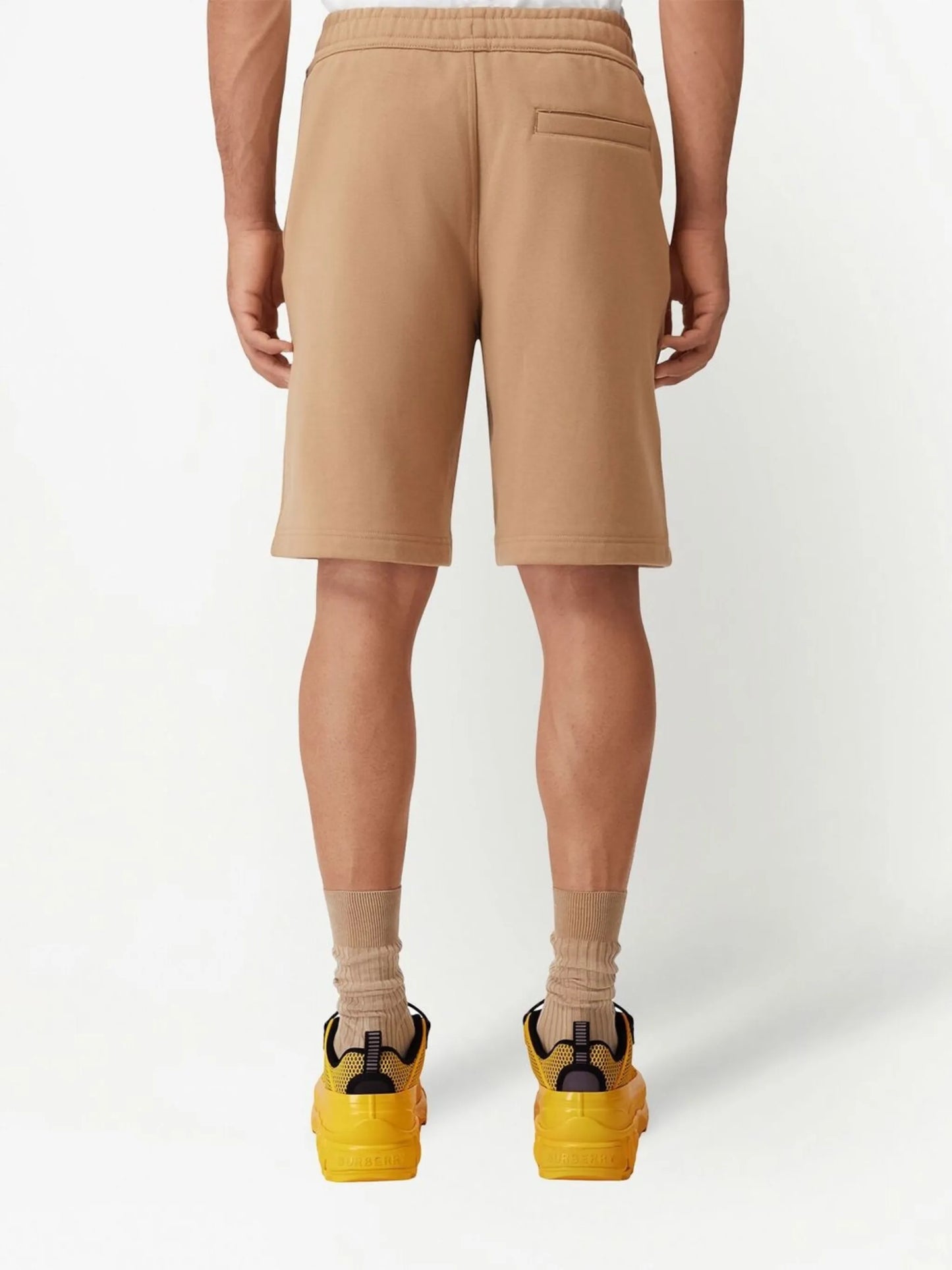 logo-print cotton track shorts