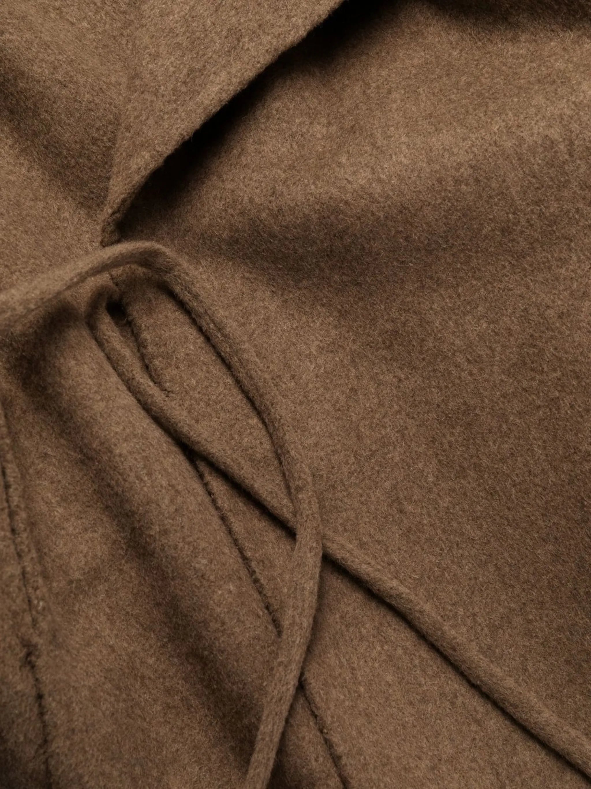 oversized button-fastening coat