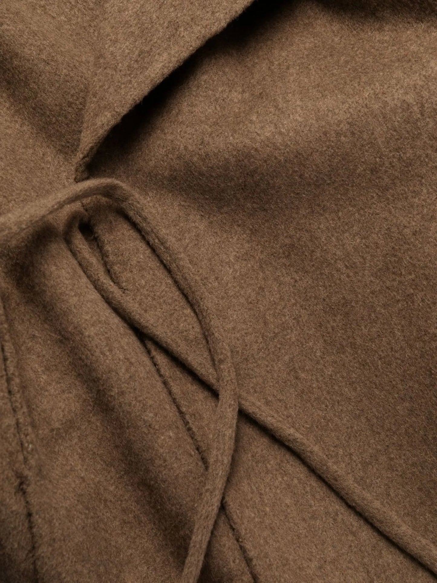 oversized button-fastening coat