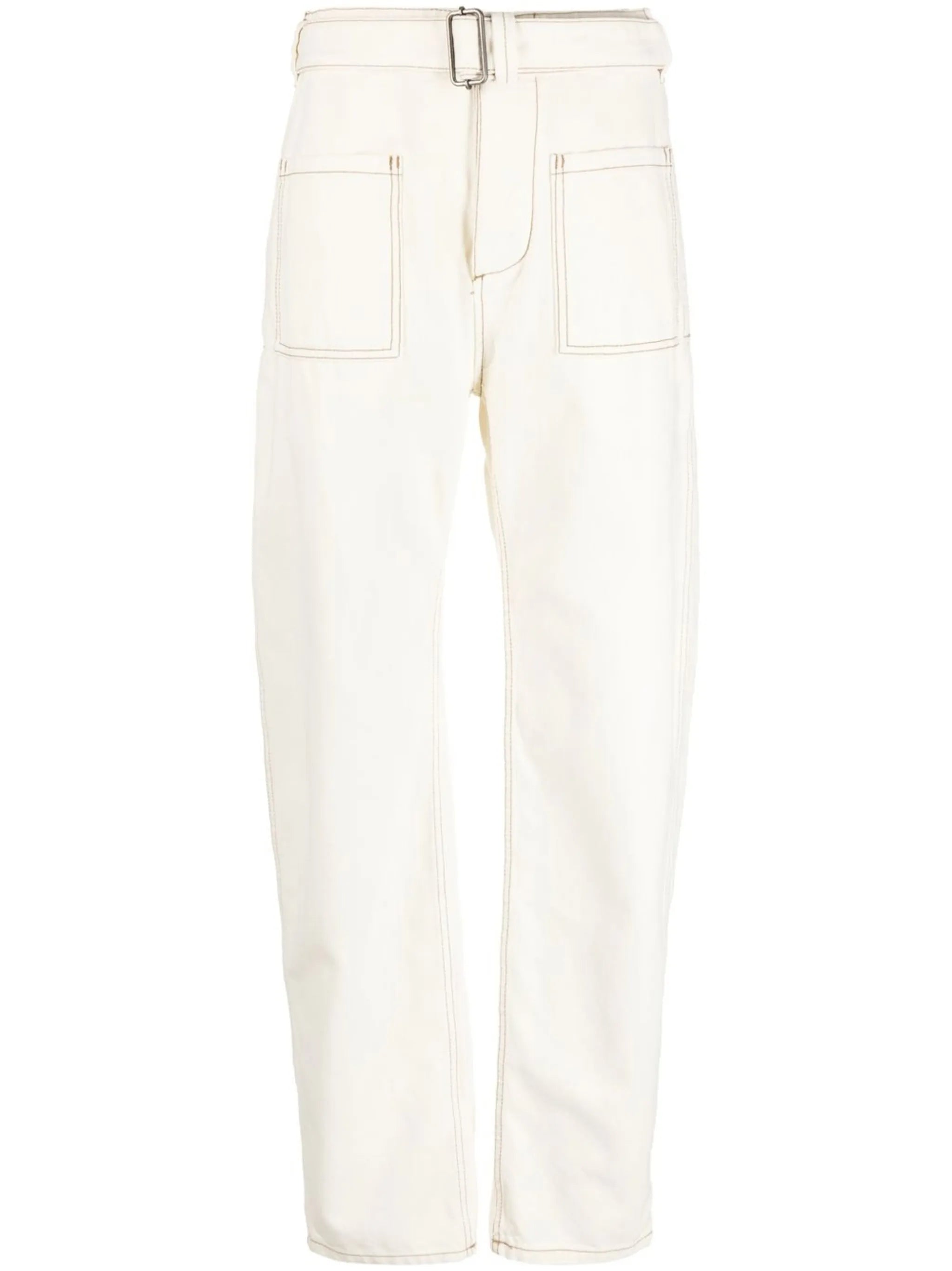 straight-leg cargo trousers