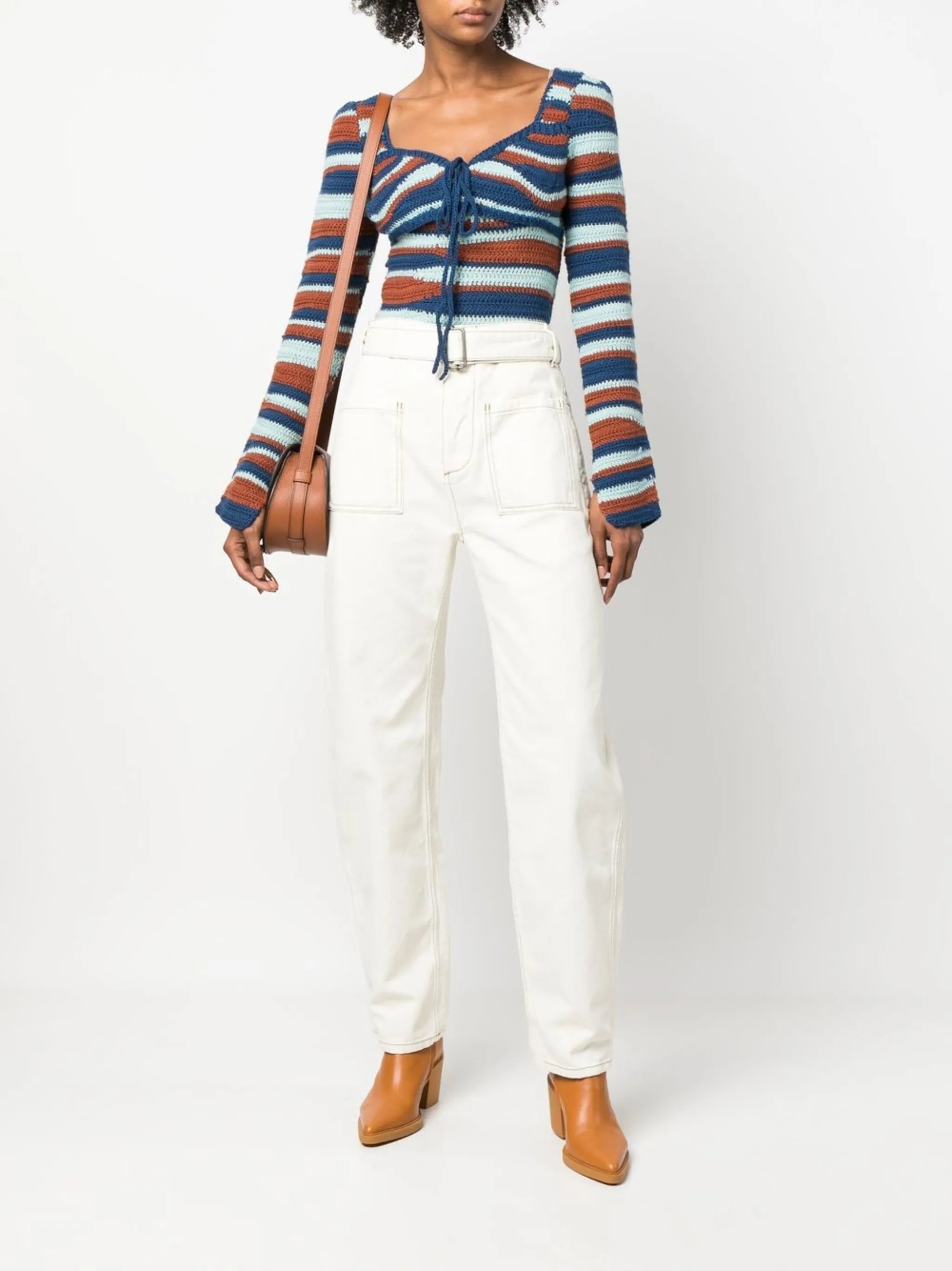 straight-leg cargo trousers