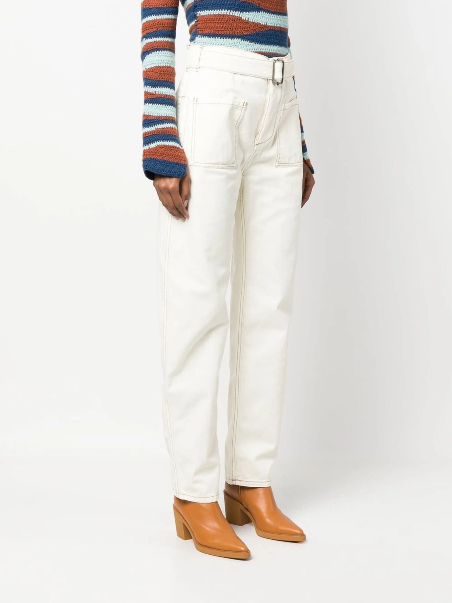 straight-leg cargo trousers