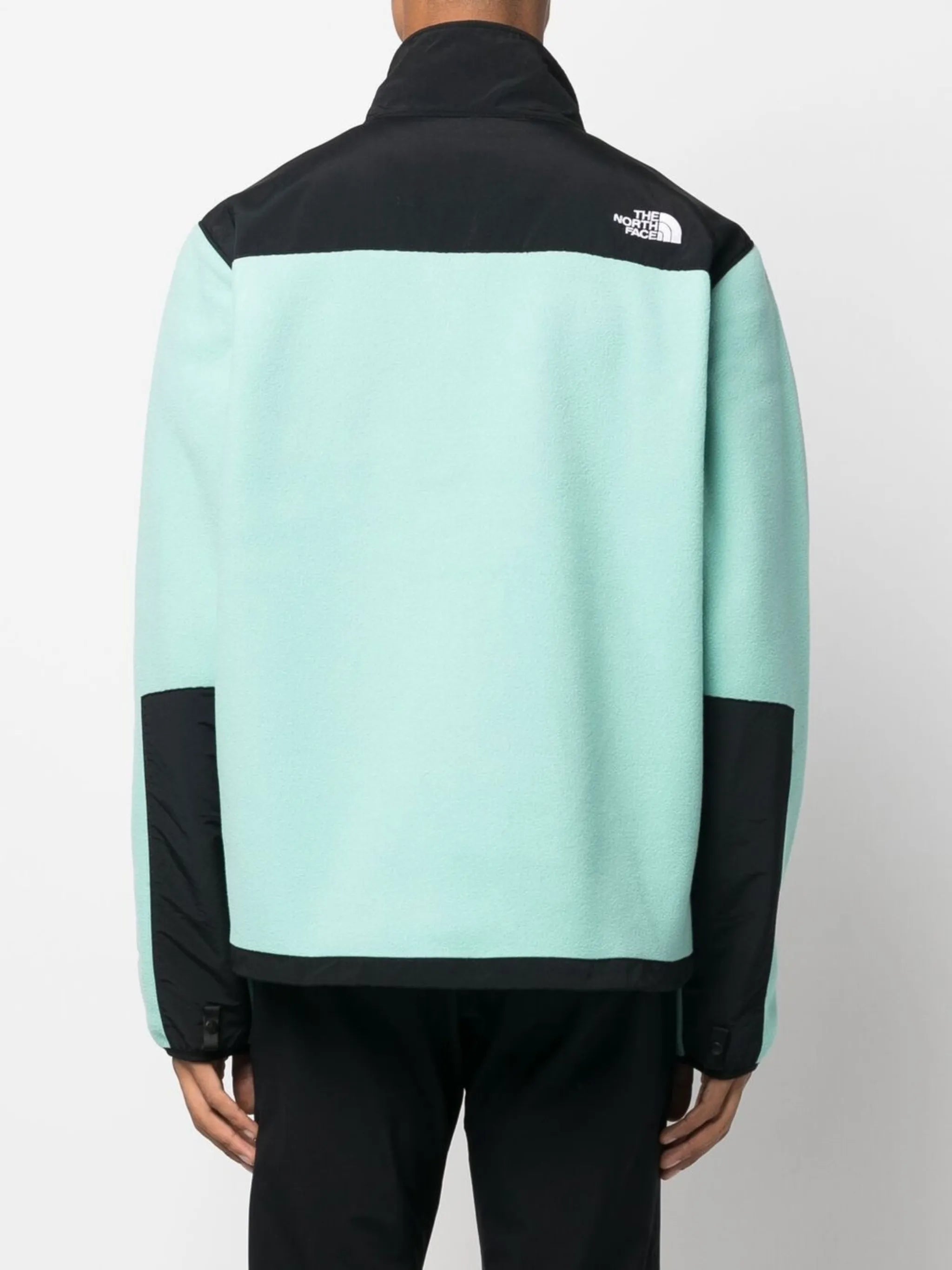 two-tone zipped fleece jacket