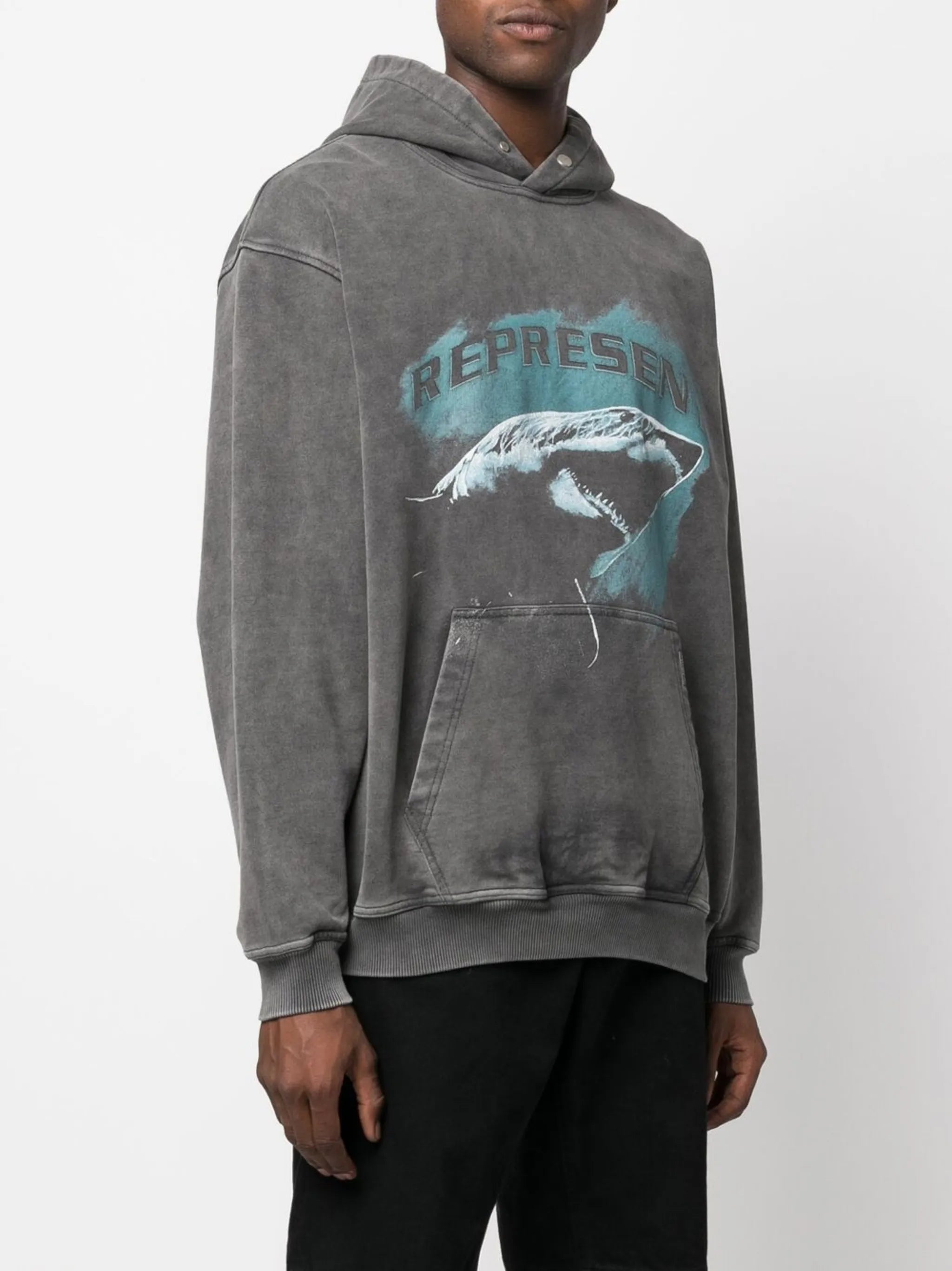 graphic-print hoodie
