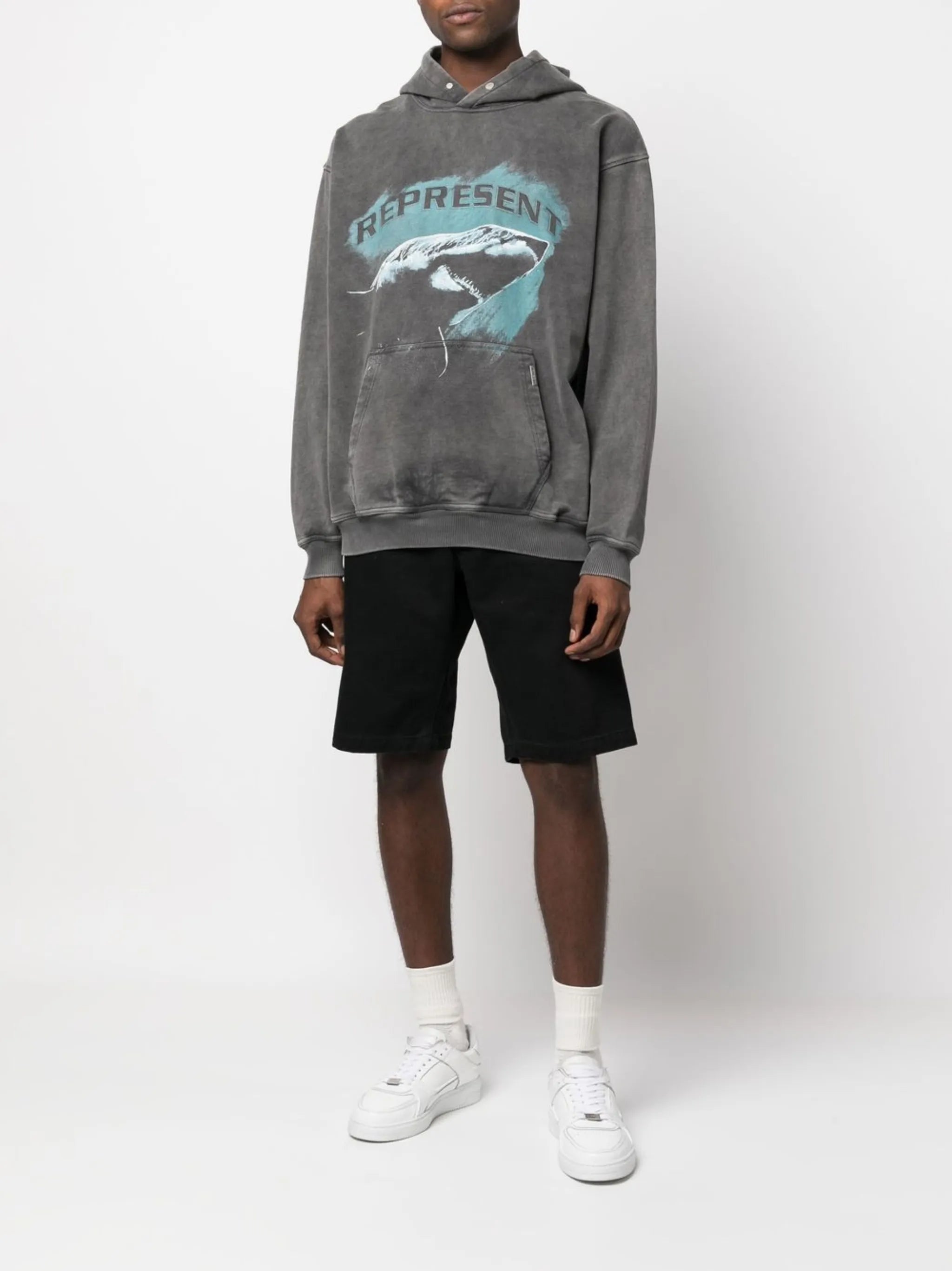 graphic-print hoodie
